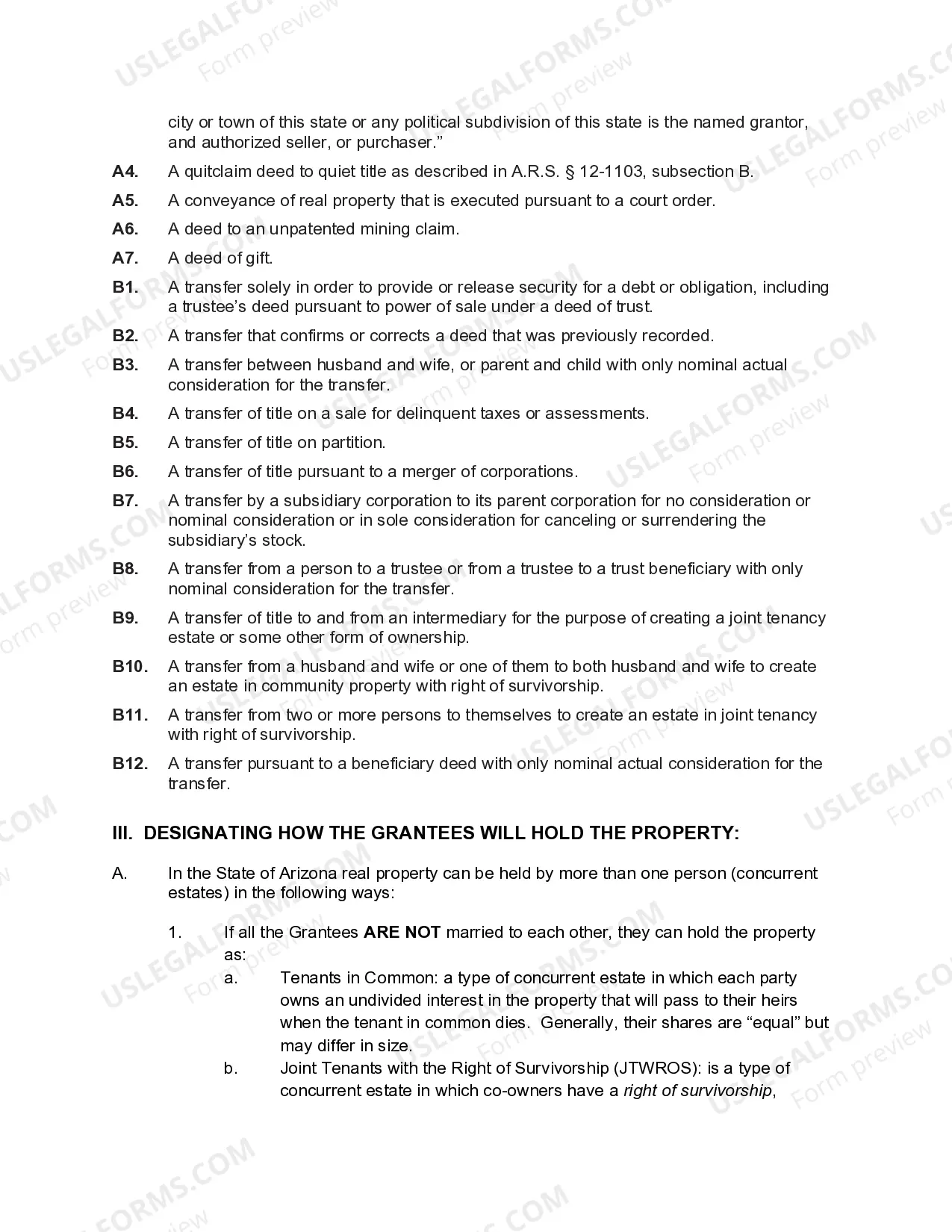 Preview Quitclaim Deed from Two Individuals / Husband and Wife to Two Individuals / Husband and wife and an Individual.