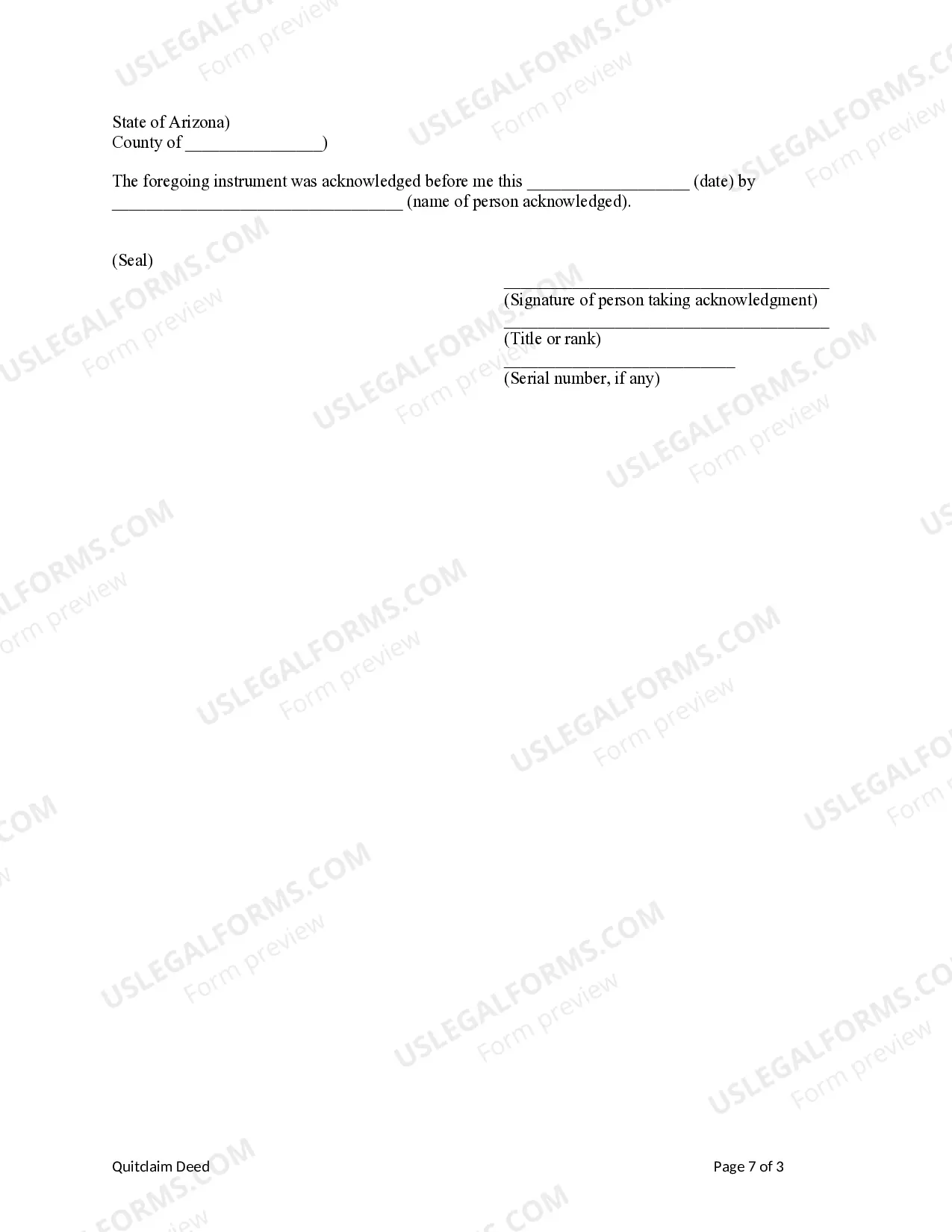 Preview Quitclaim Deed from Two Individuals / Husband and Wife to Two Individuals / Husband and wife and an Individual.