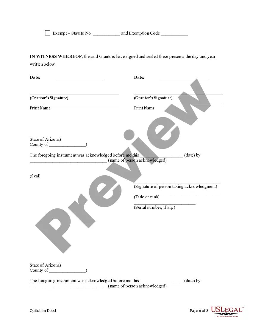 arizona-quitclaim-deed-from-husband-and-wife-to-either-the-husband-or-the-wife-quitclaim-deed-form-us-legal-forms for Free Printable Quit Claim Deed Arizona Arizona Quitclaim Deed from Husband and Wife to Either the Husband or the Wife - Quitclaim Deed Form | US Legal Forms for Free Printable Quit Claim Deed Arizona
