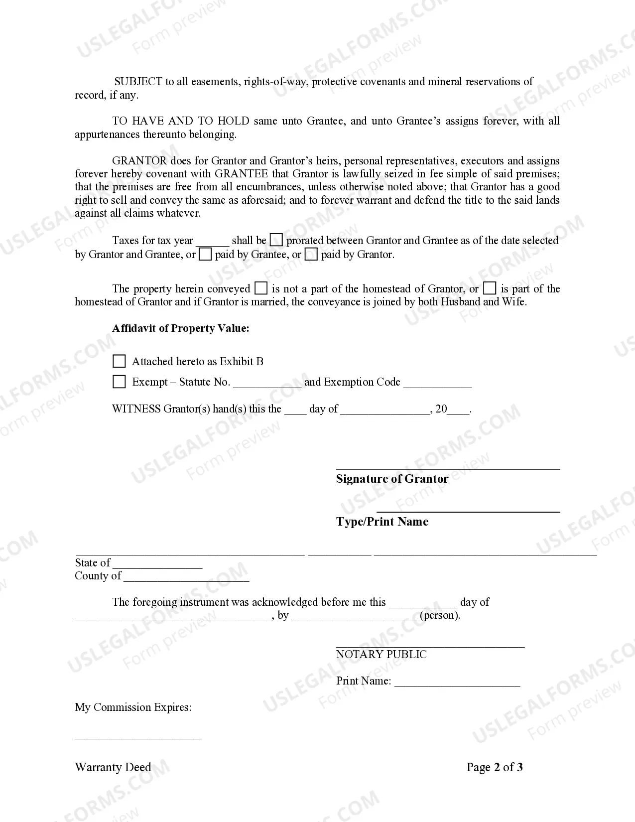 Preview Warranty Deed from Individual to LLC