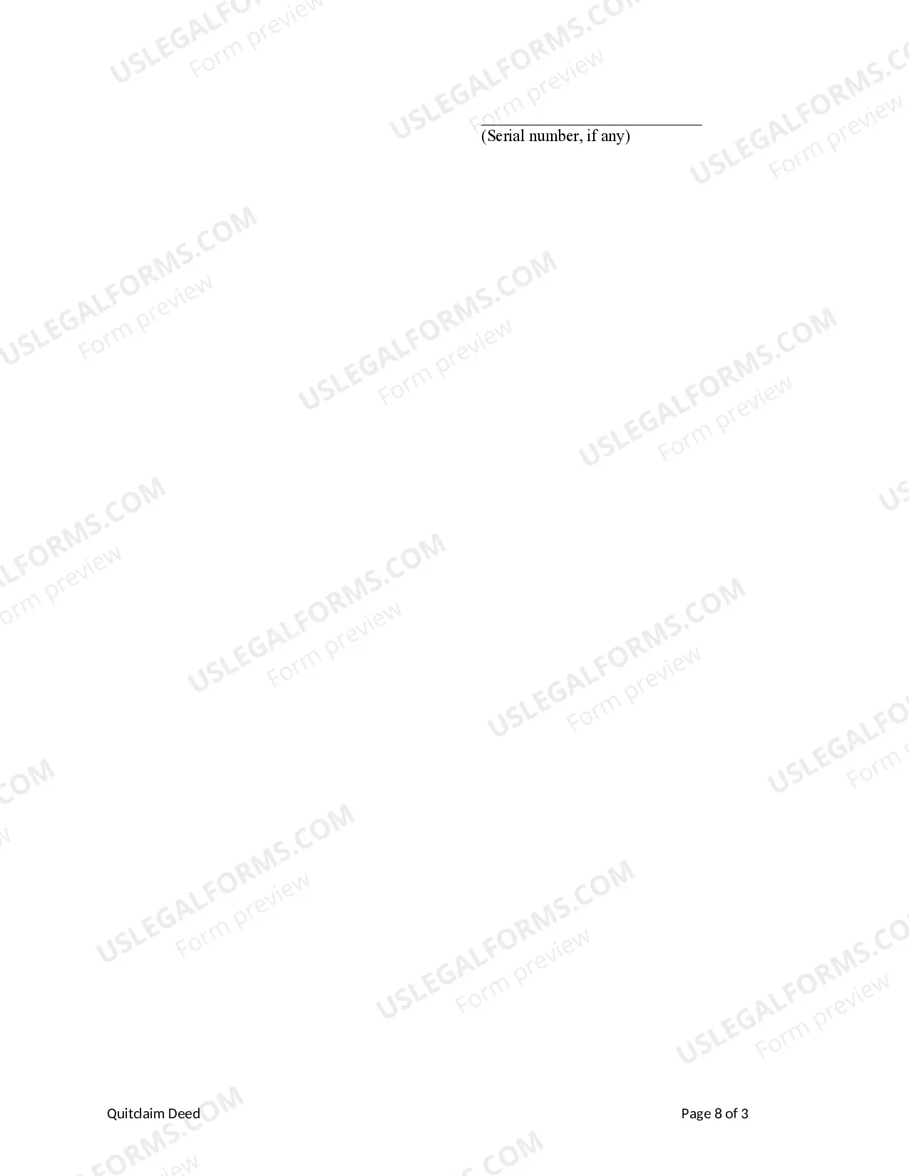 Preview Quitclaim deed from Three Individuals to Two Individuals and a Corporation.