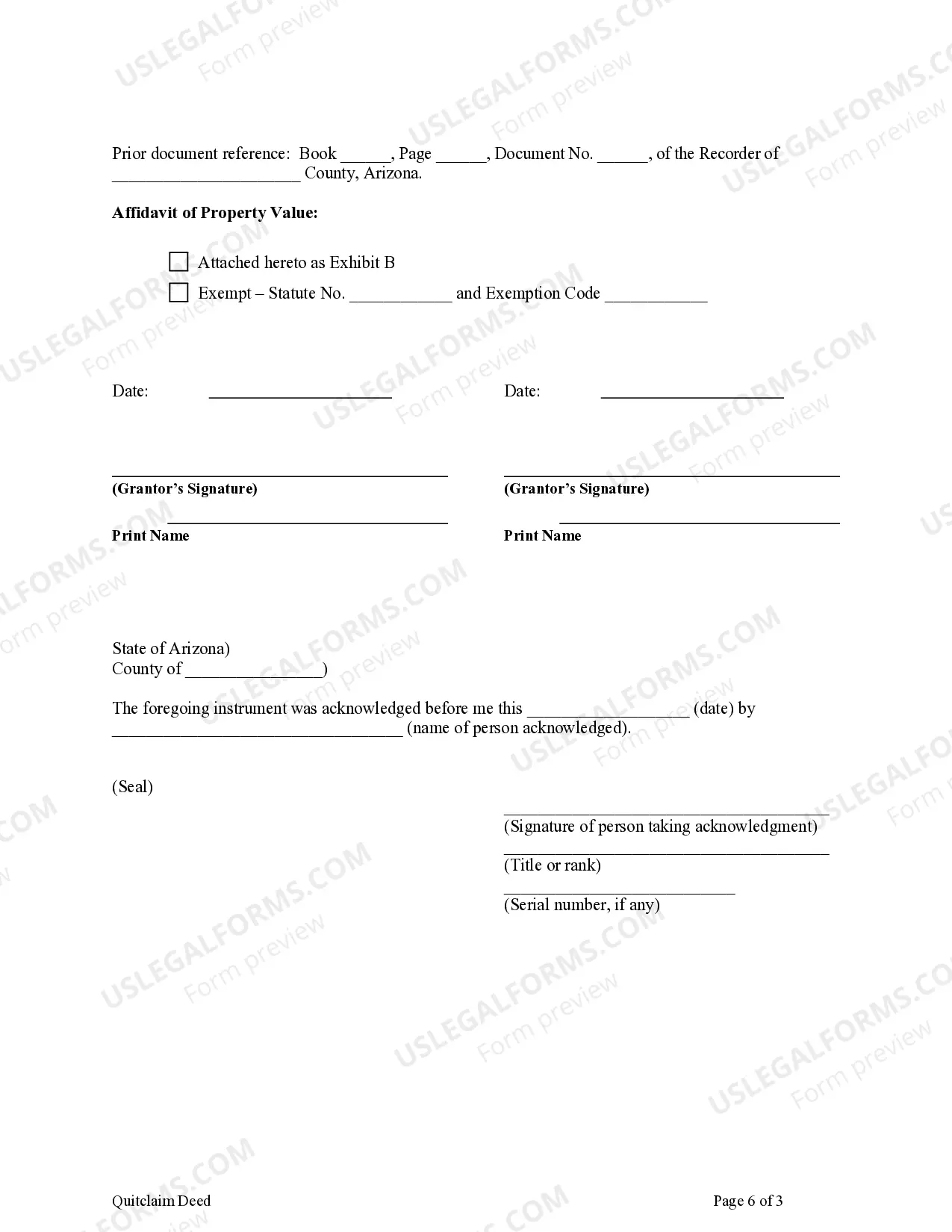 Preview Quitclaim Deed from Husband and Wife, or Two Individuals, to Husband and Wife and Husband and Wife
