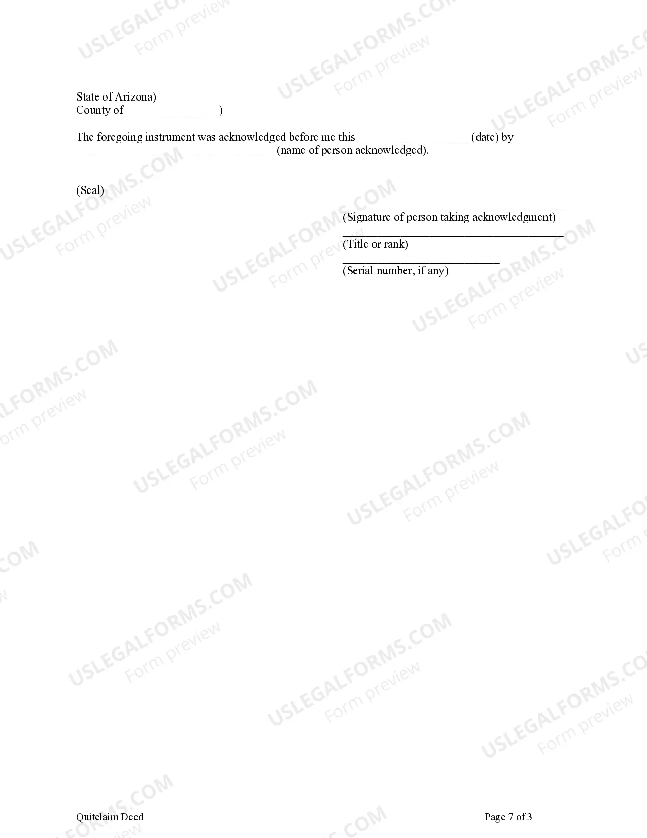 Preview Quitclaim Deed from Husband and Wife, or Two Individuals, to Husband and Wife and Husband and Wife
