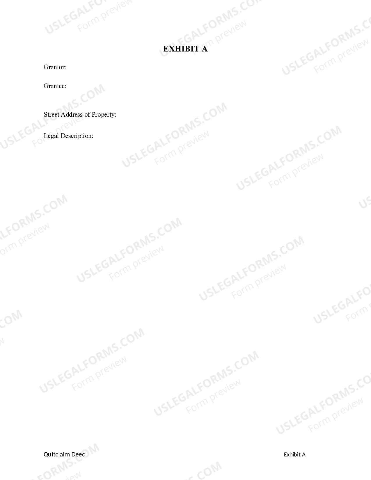 Preview Quitclaim Deed from a Limited Liability Company to a Limited Liability Company.