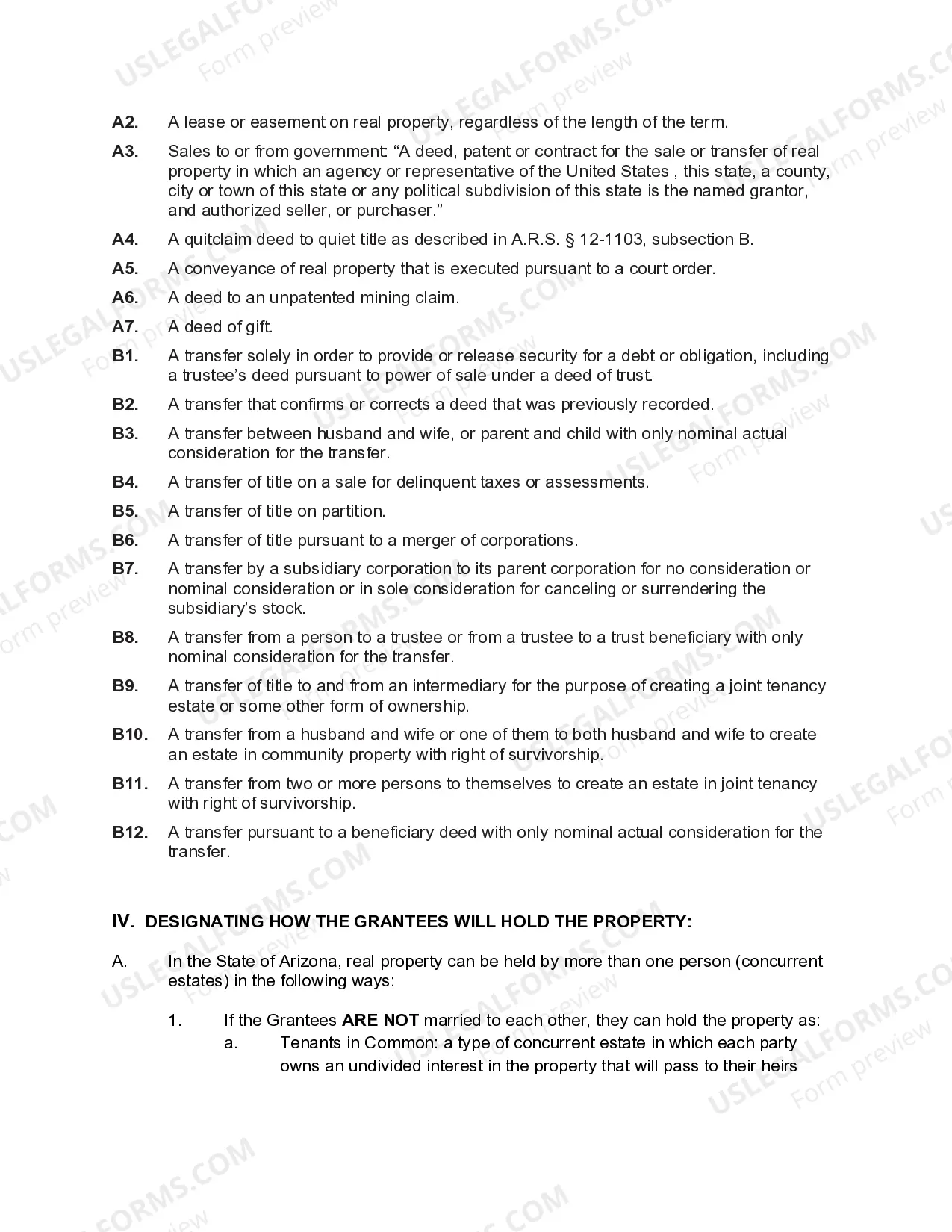 Preview Transfer on Death or TOD - Beneficiary Deed - Individual Grantor to Four Individuals