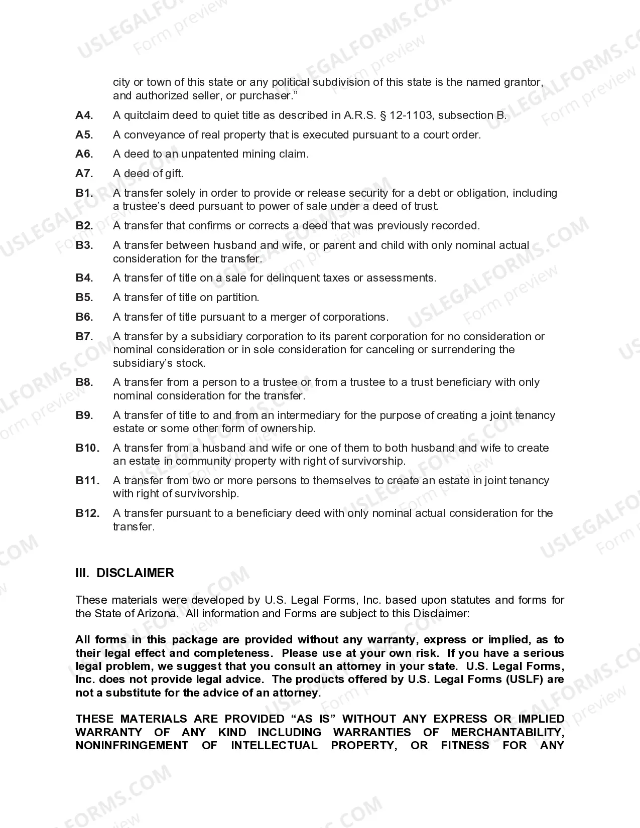 Preview Quitclaim Deed from Husband, Wife and an Individual to a LLC