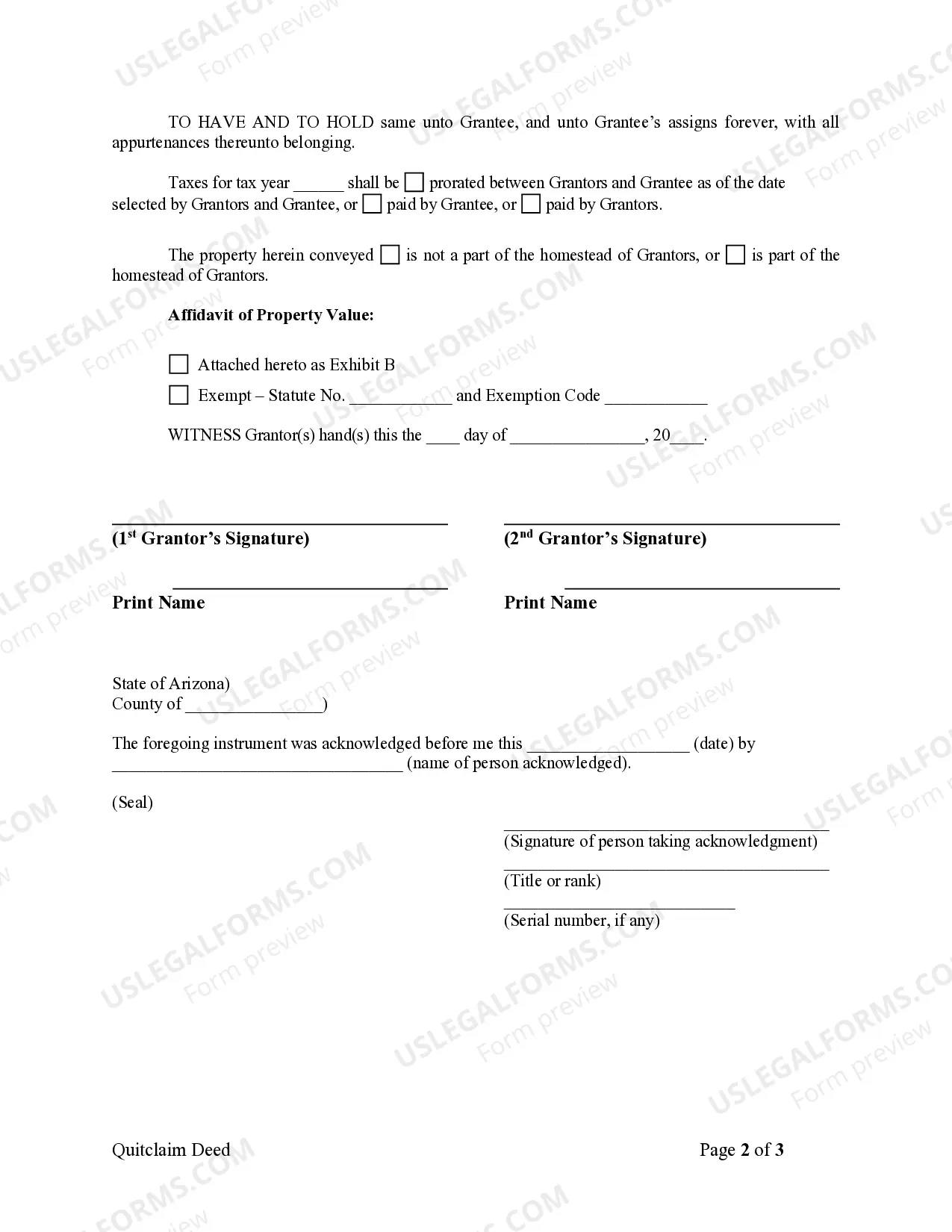 Preview Quitclaim Deed from Husband and Wife to LLC
