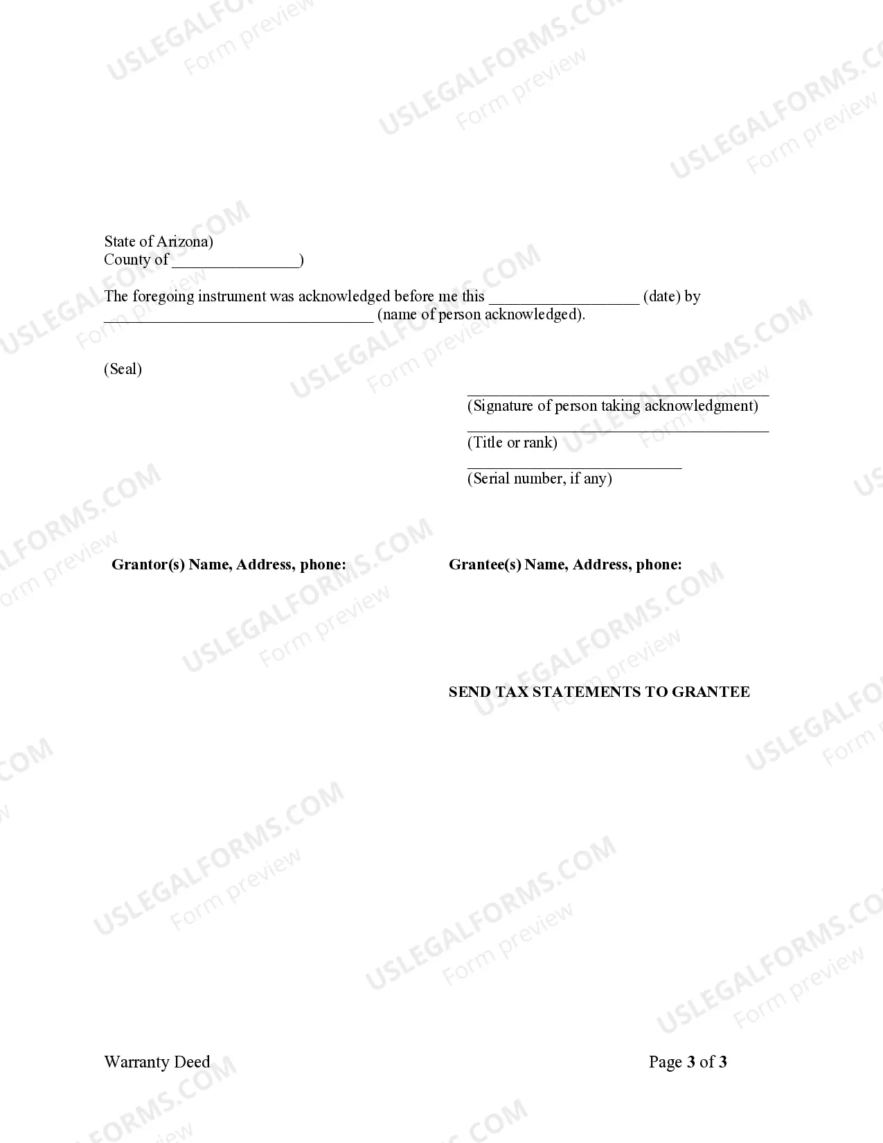 Preview Warranty Deed from Husband and Wife to LLC