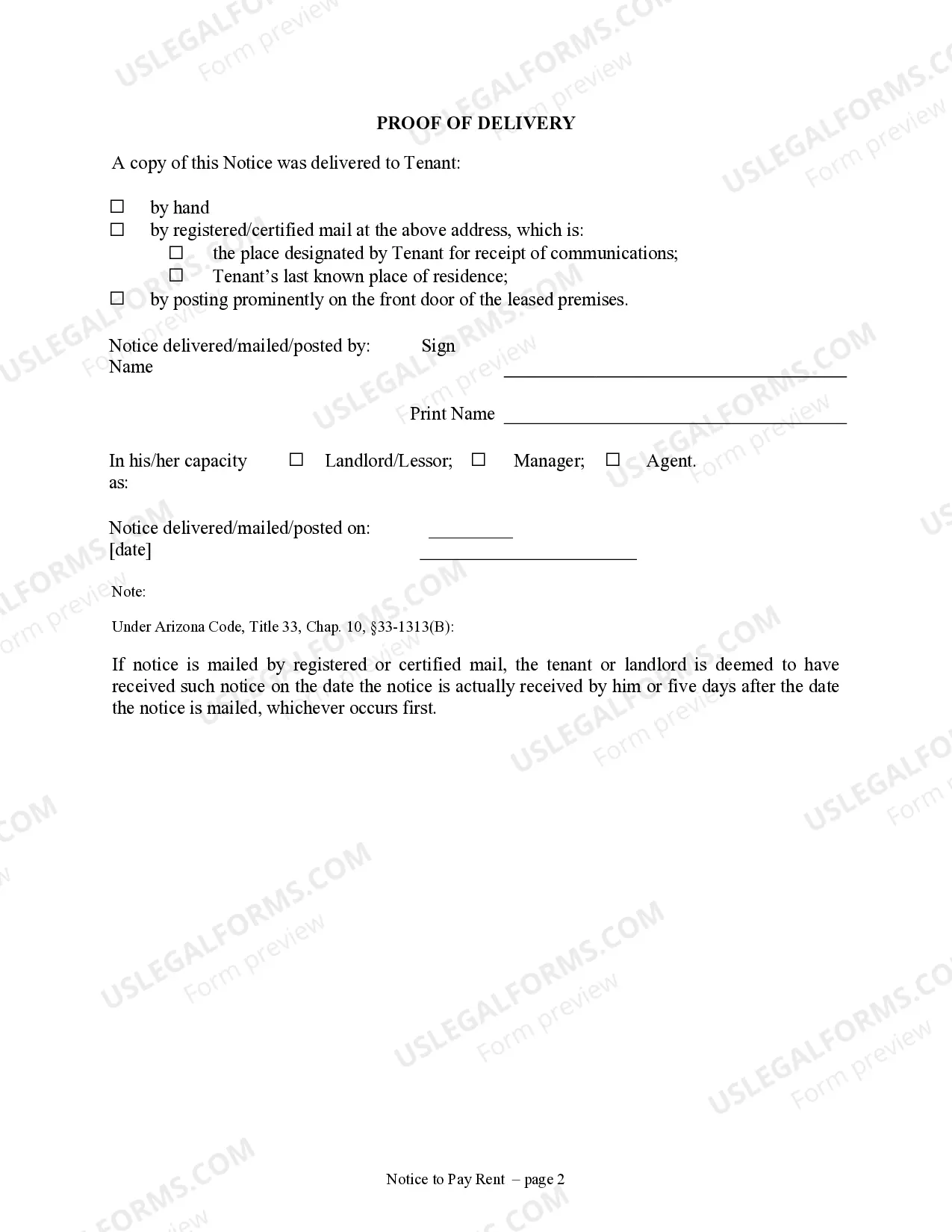 Preview 5 Day Notice to Pay Rent or Lease Terminates - Residential