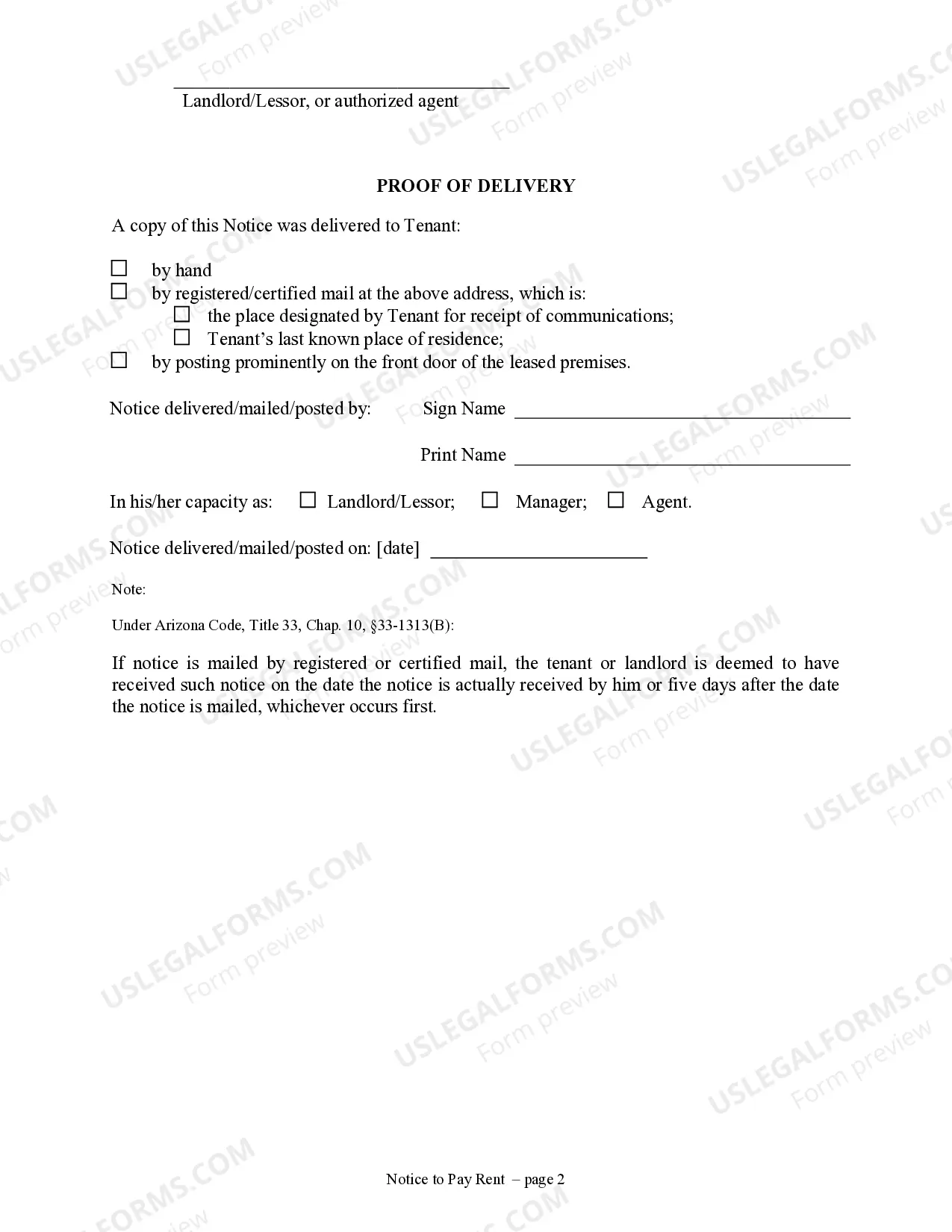 Preview 5 Day Notice to Pay Rent or Lease Terminates - Nonresidential or Commercial