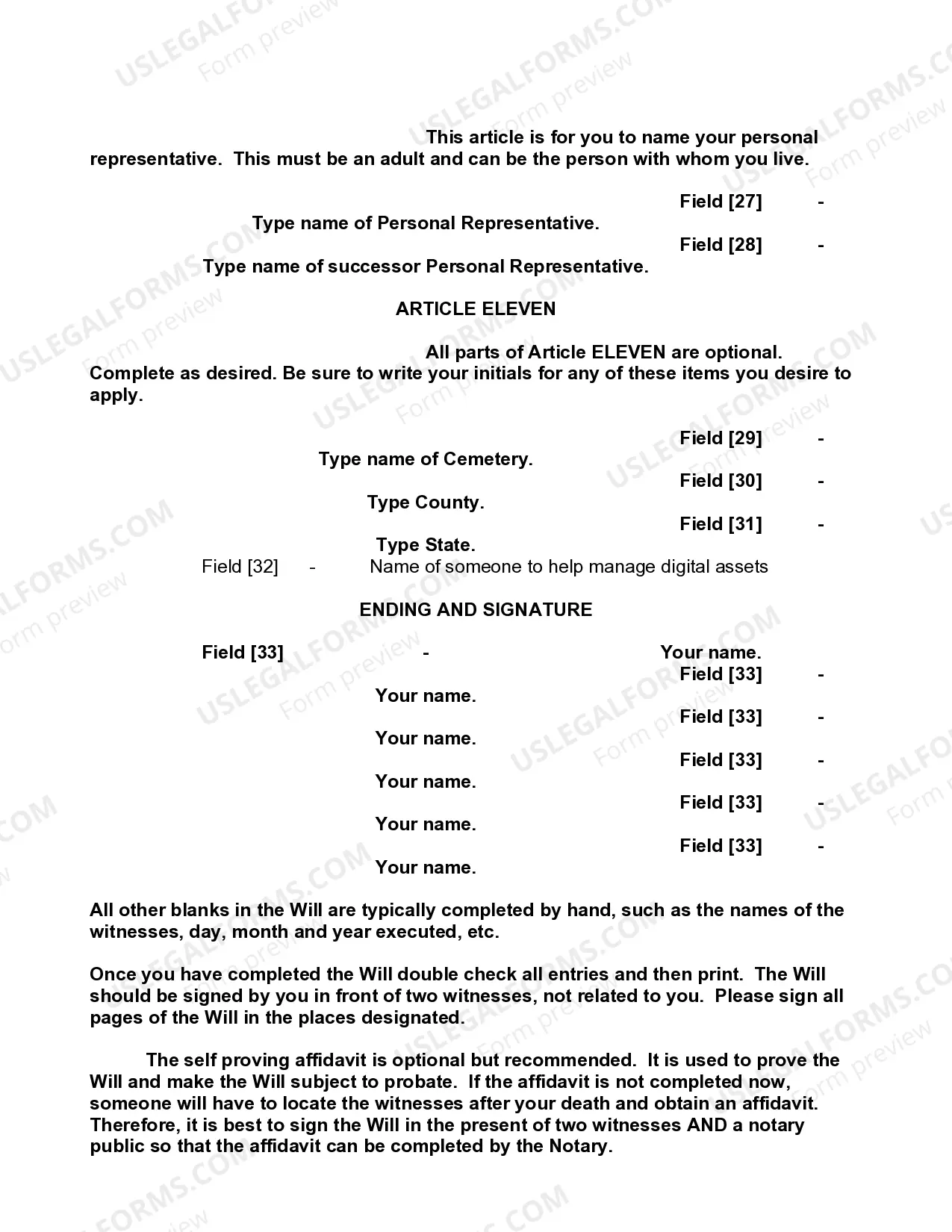 Preview Mutual Wills containing Last Will and Testaments for Man and Woman living together not Married with No Children