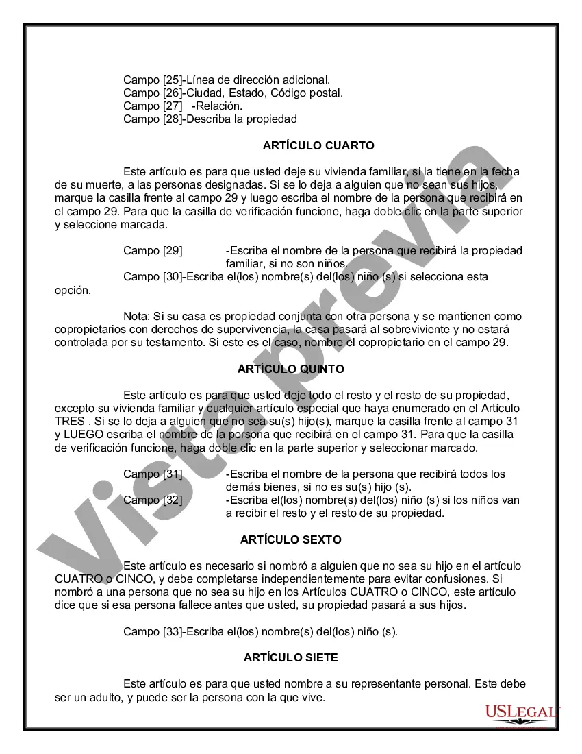 Preview Paquete de testamentos mutuos de últimas voluntades y testamentos para personas solteras que viven juntas no casadas con hijos adultos