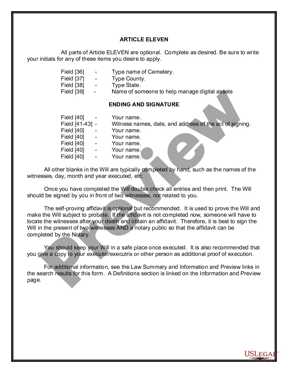 page 2 Mutual Wills Package of Last Wills and Testaments for Unmarried Persons living together not Married with Adult Children preview