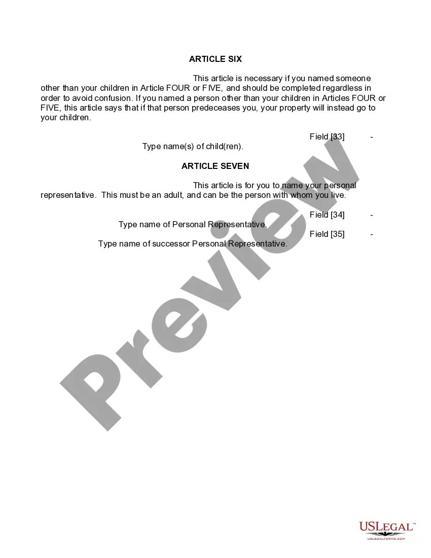 Preview Mutual Wills Package of Last Wills and Testaments for Man and Woman living together not Married with Adult Children