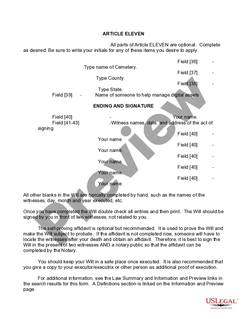 Preview Mutual Wills Package of Last Wills and Testaments for Man and Woman living together not Married with Adult Children