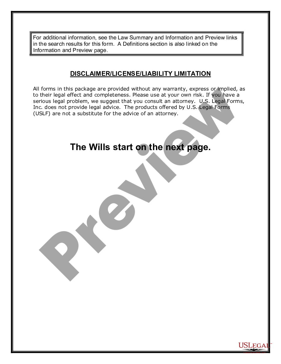 page 4 Mutual Wills or Last Will and Testaments for Unmarried Persons living together, not Married with Minor Children preview