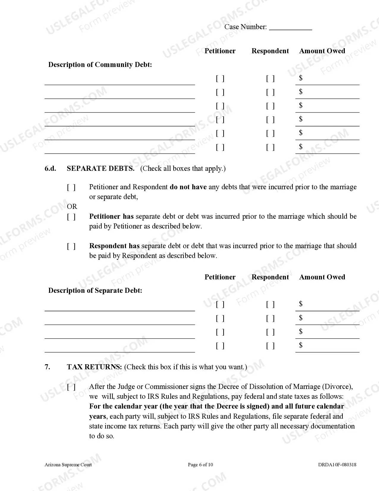 Preview Petition for Dissolution of Marriage - Divorce for People with No Children or Adult Children