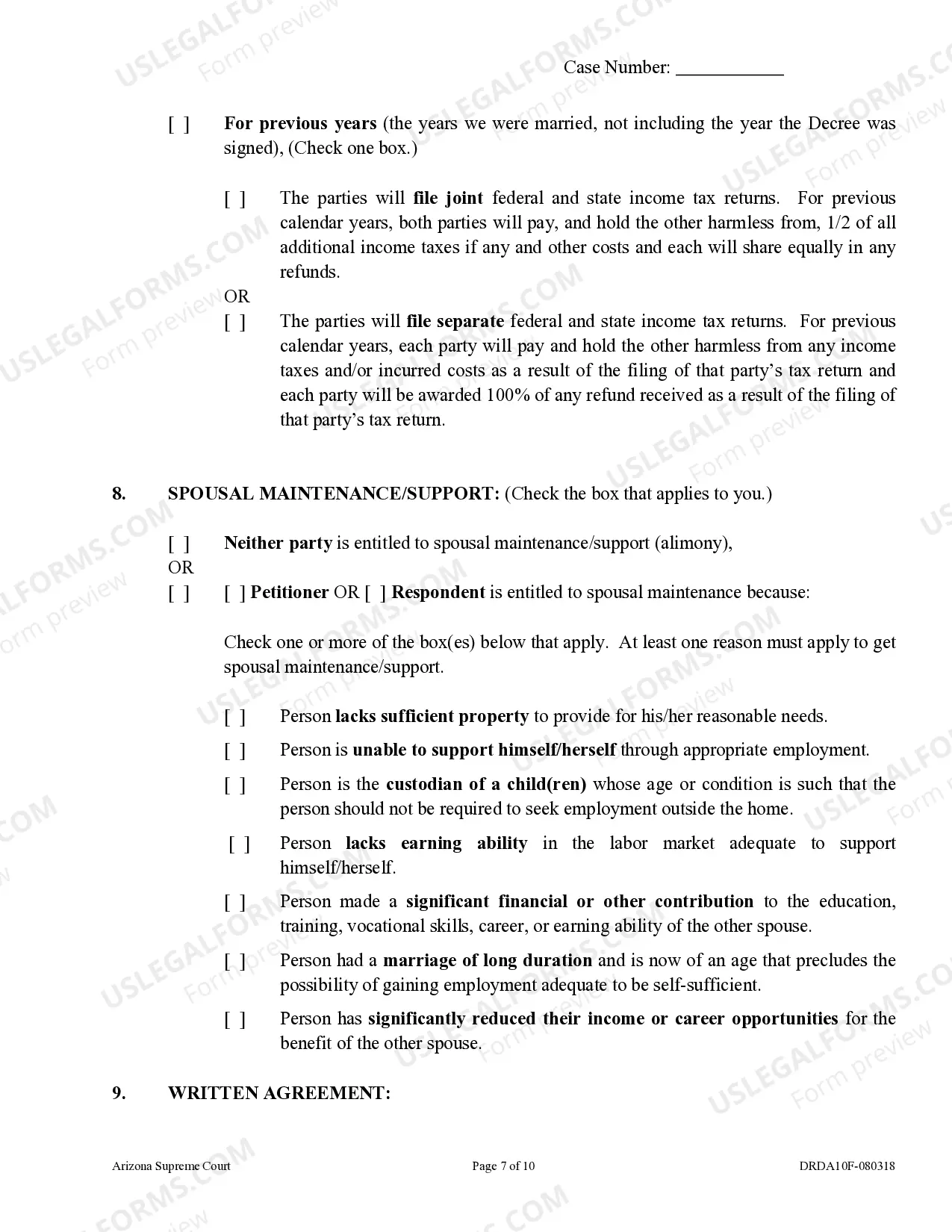 Preview Petition for Dissolution of Marriage - Divorce for People with No Children or Adult Children