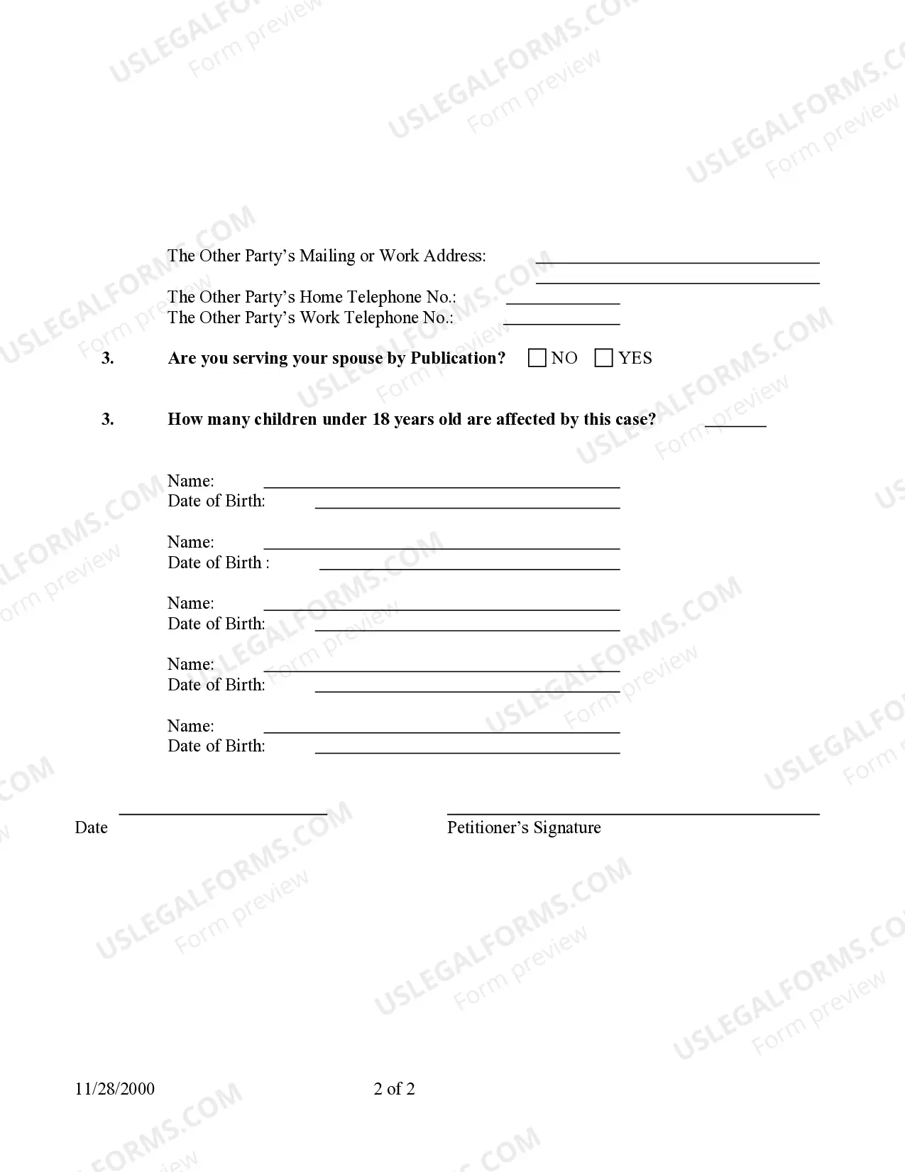 Preview Information for Conciliation Court