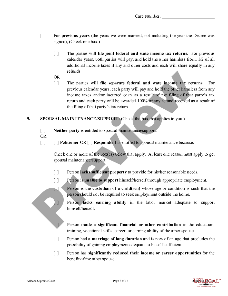 page 7 Petition for Dissolution of Marriage with Children - Divorce preview