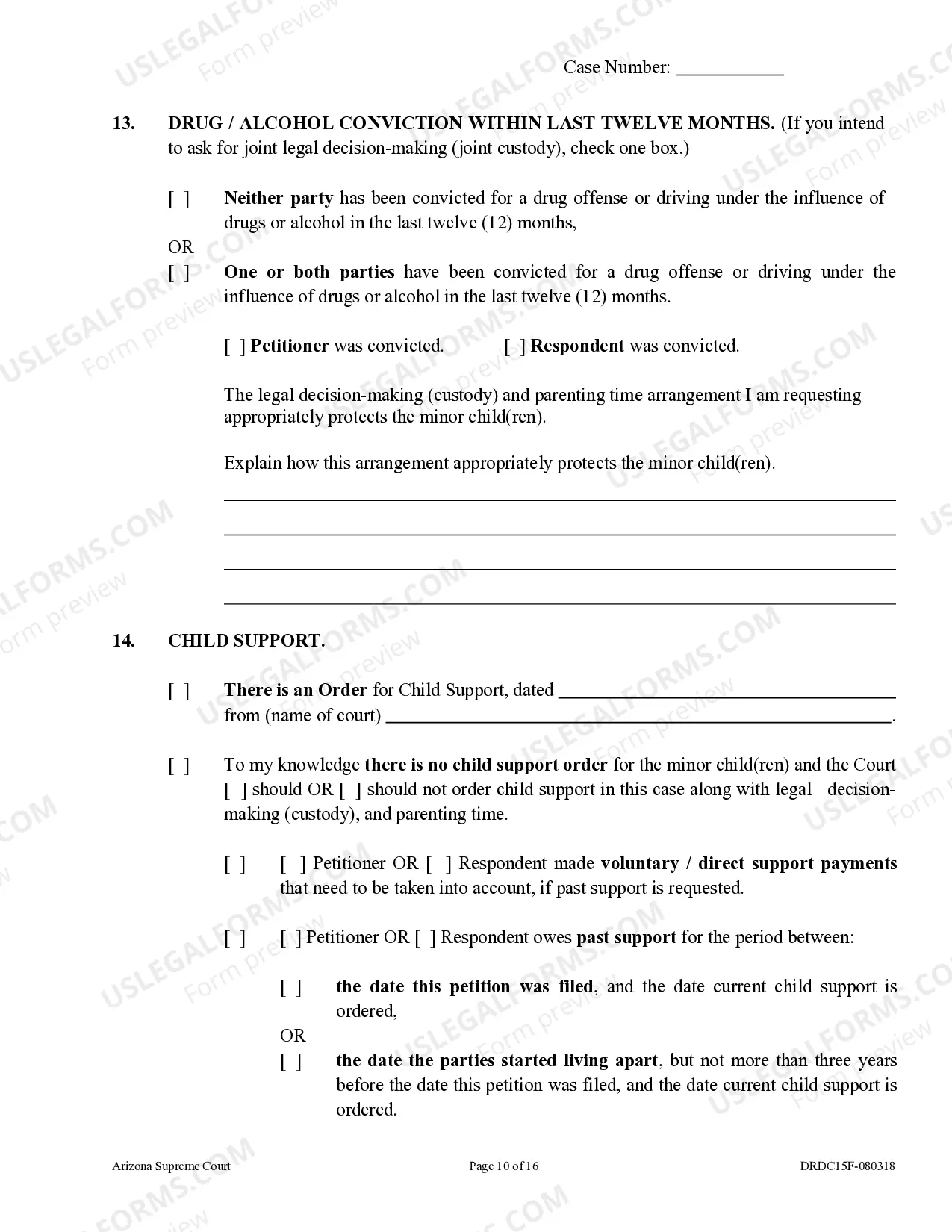Preview Petition for Dissolution of Marriage with Children