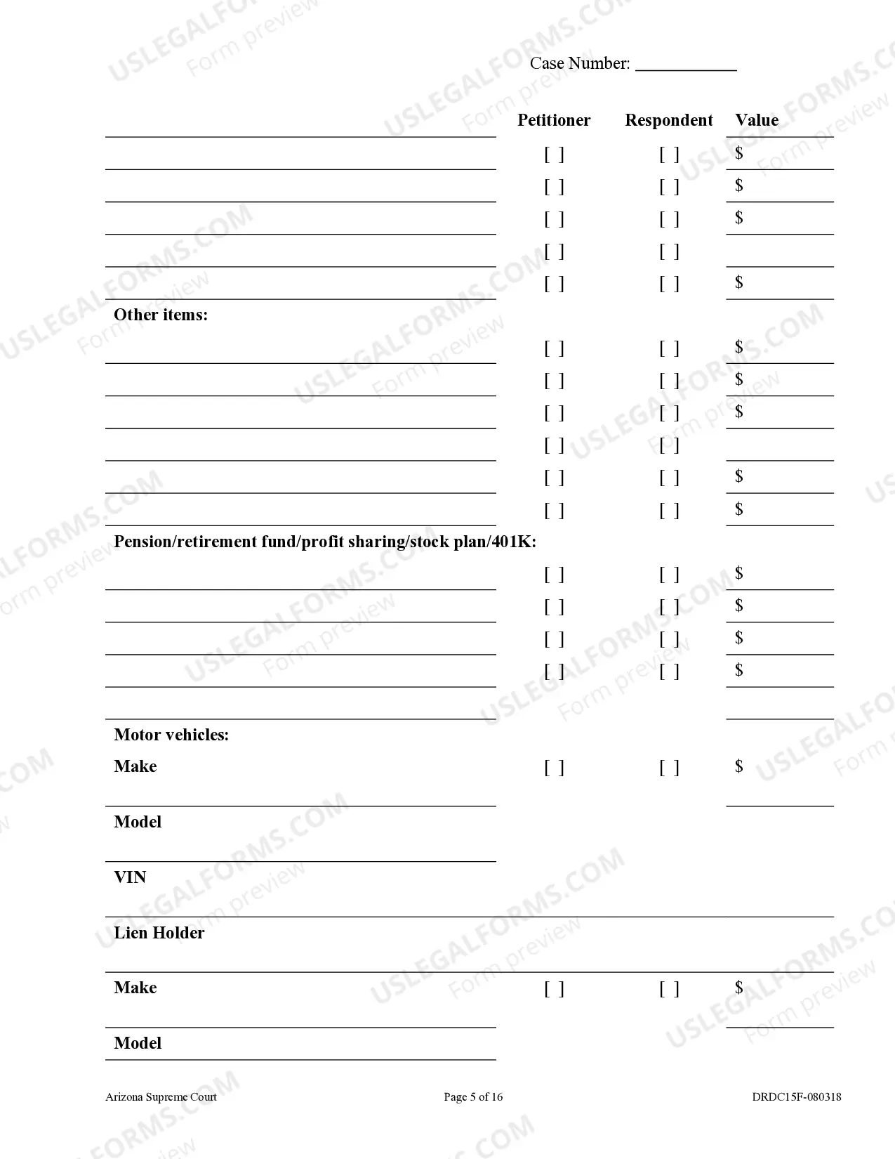 Preview Petition for Dissolution of Marriage with Children