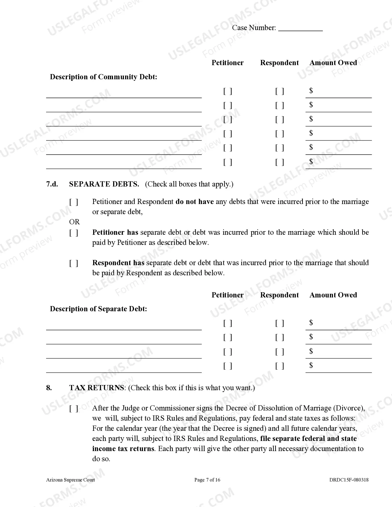 Preview Petition for Dissolution of Marriage with Children