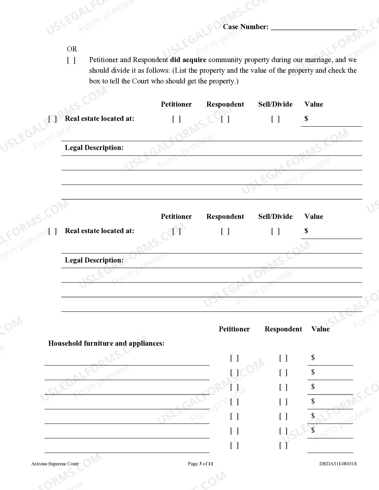 Preview Response to Dissolution of Marriage - With Children - Non-Covenant