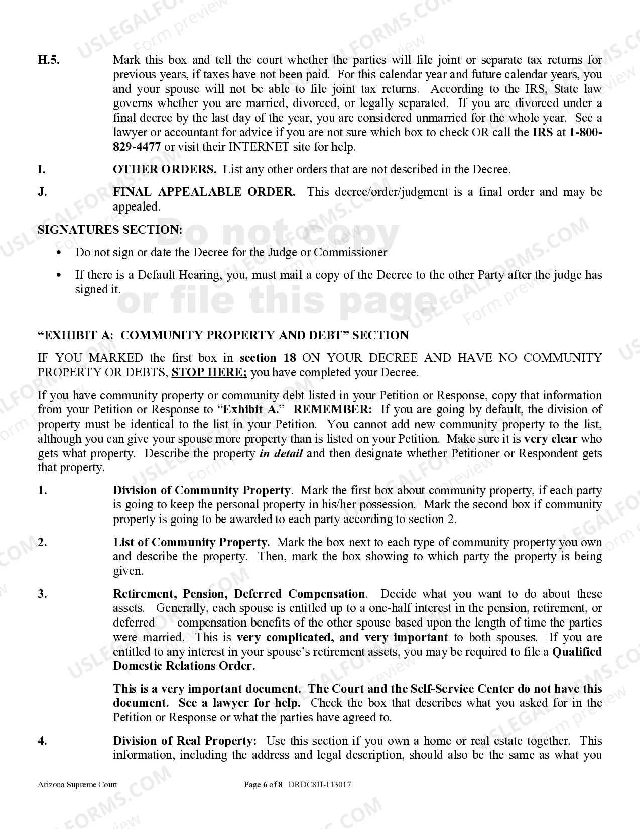 Preview Instructions - Petition for Dissolution of Marriage - Divorce With Children