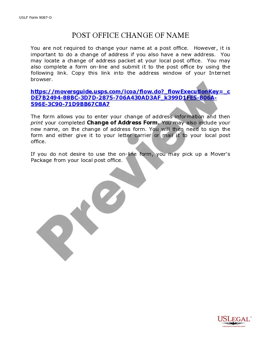 Preview Name Change Notification Package for Brides, Court Ordered Name Change, Divorced, Marriage