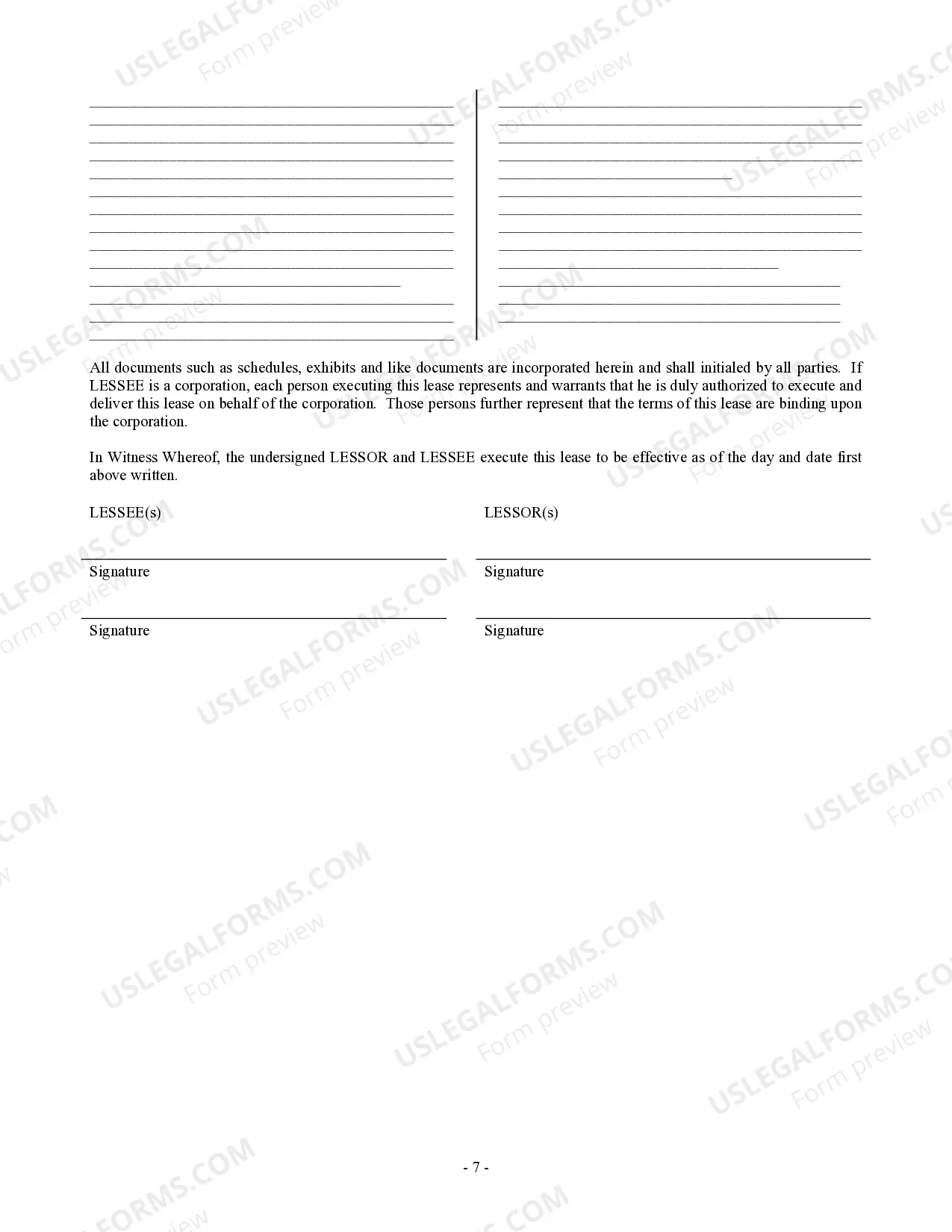 Preview Commercial Building or Space Lease