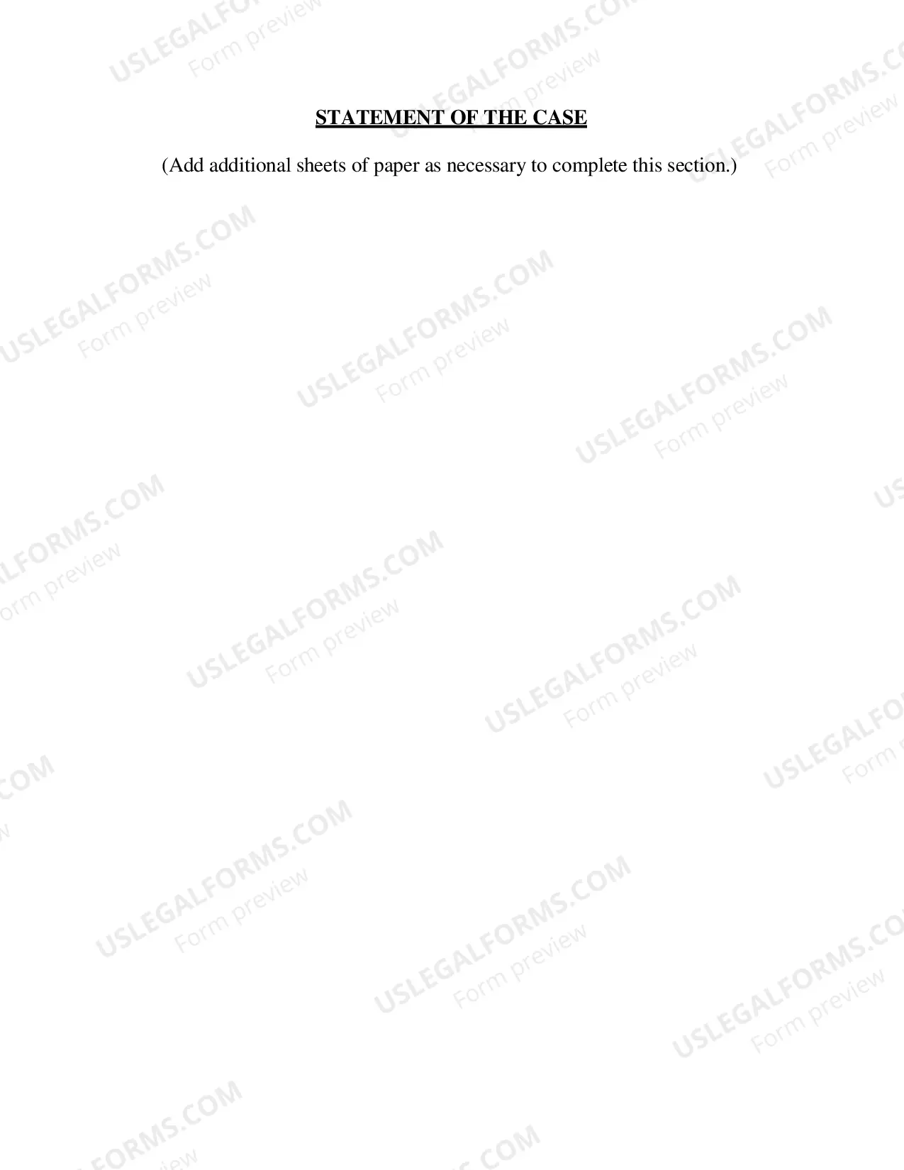 Preview Form of Brief
