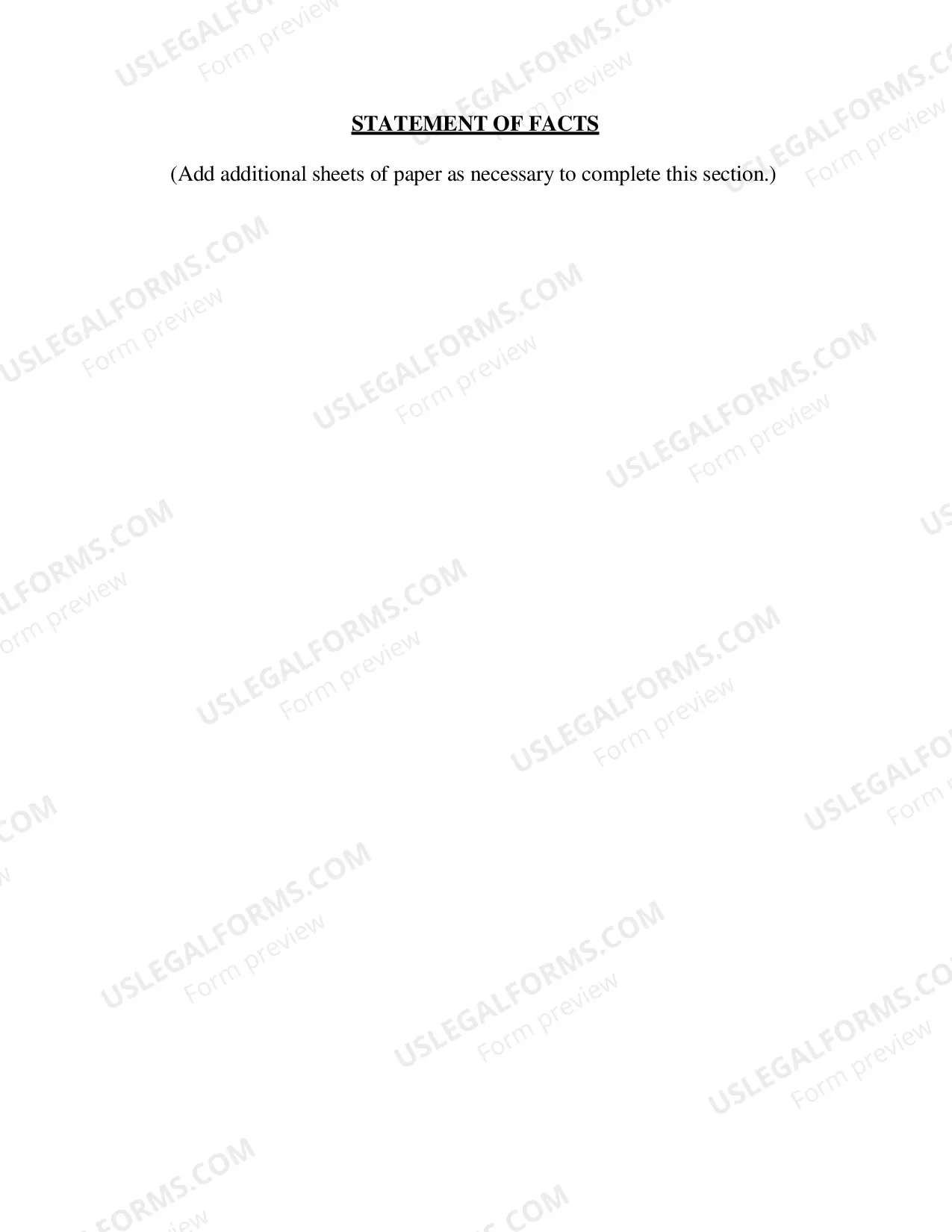 Preview Form of Brief