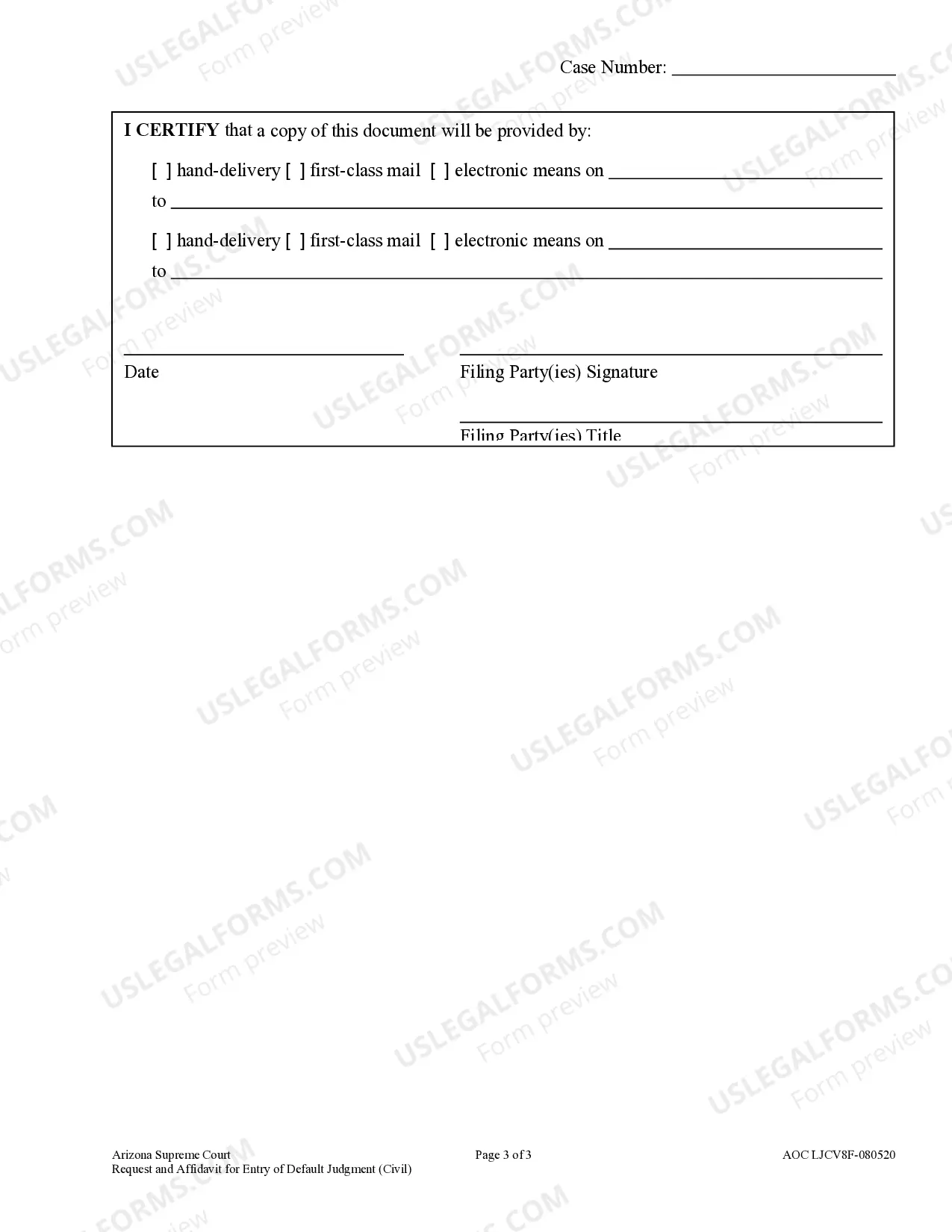 Preview Civil Request and Affidavit for Entry of Default Judgment - Limited Jurisdiction Court - Claims up to $10,000