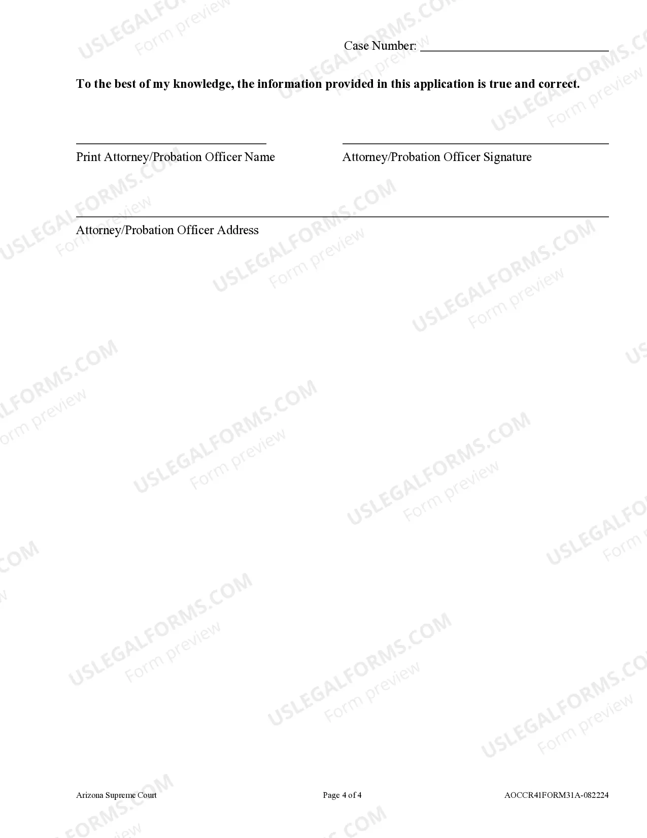 Preview Application to Set Aside Conviction