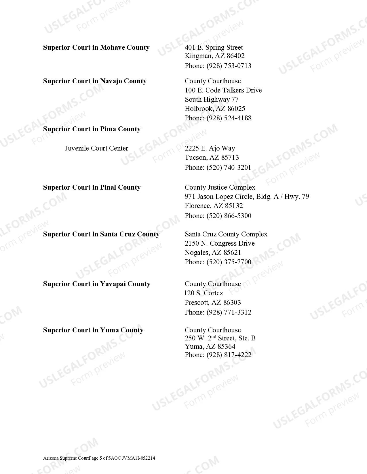 Preview Instructions for Filing Petitions for Judicial Consent to Abortions Pursuant to ARS 36-2152(B)