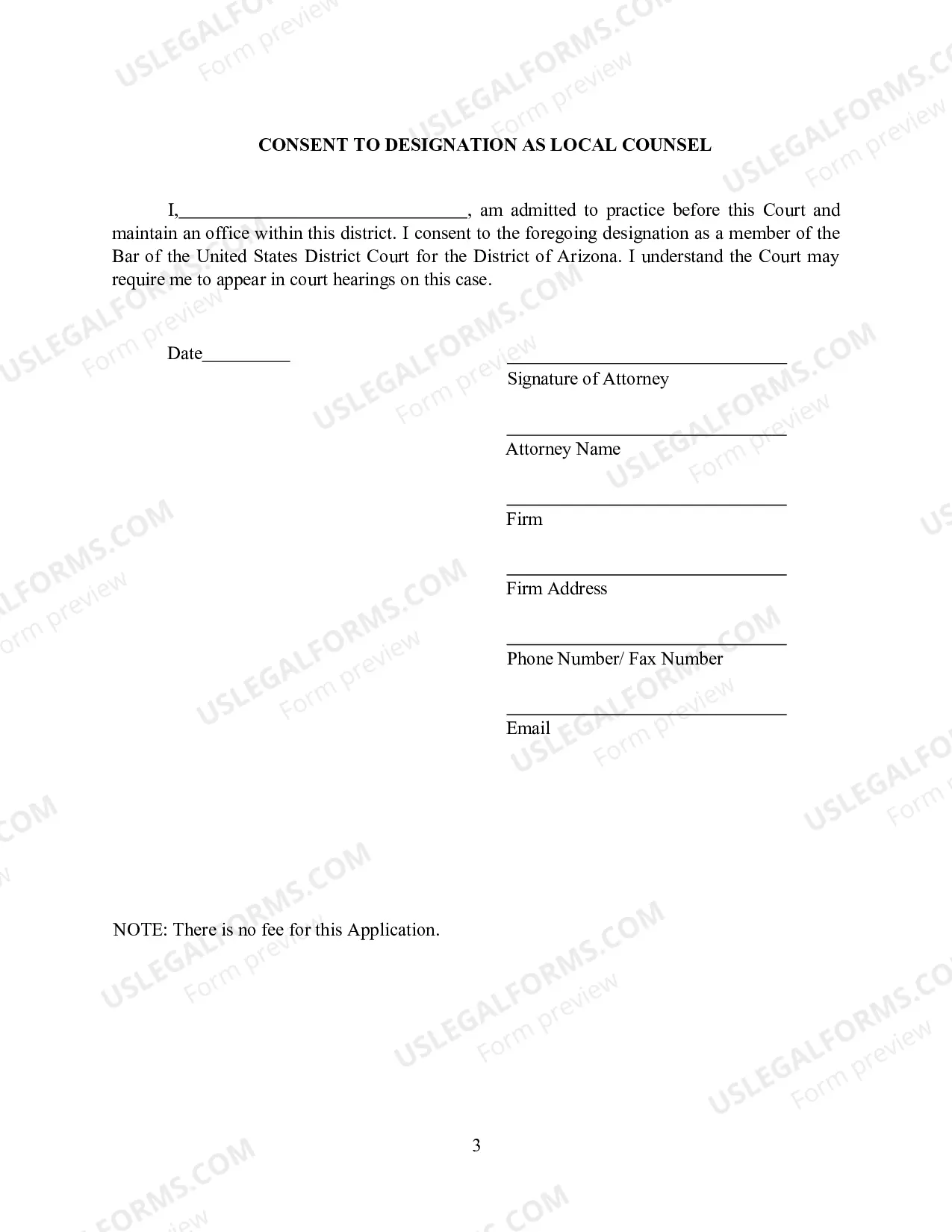 Preview Application for Limited Admission