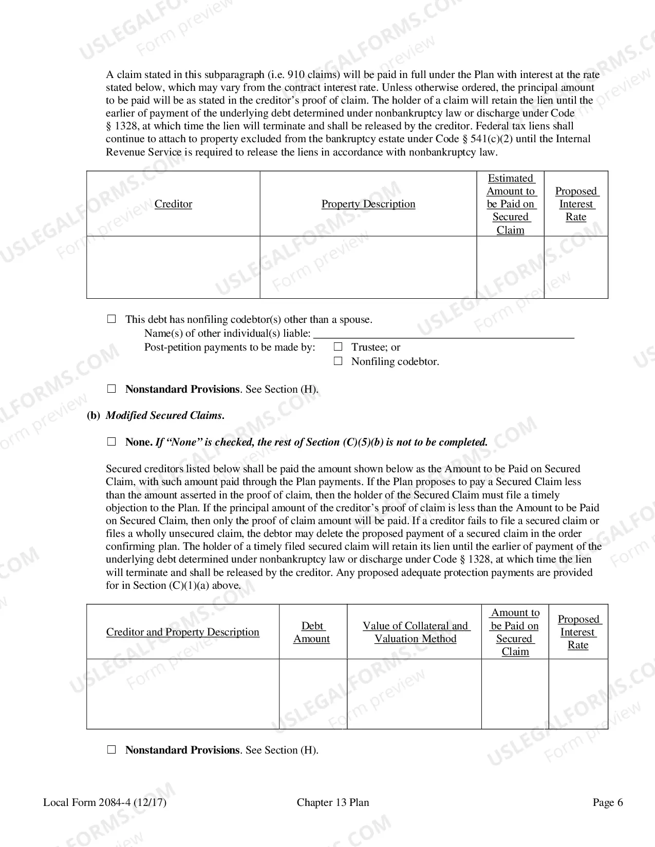 Preview Chapter 13 Plan And Application For Payment of Administrative Expenses