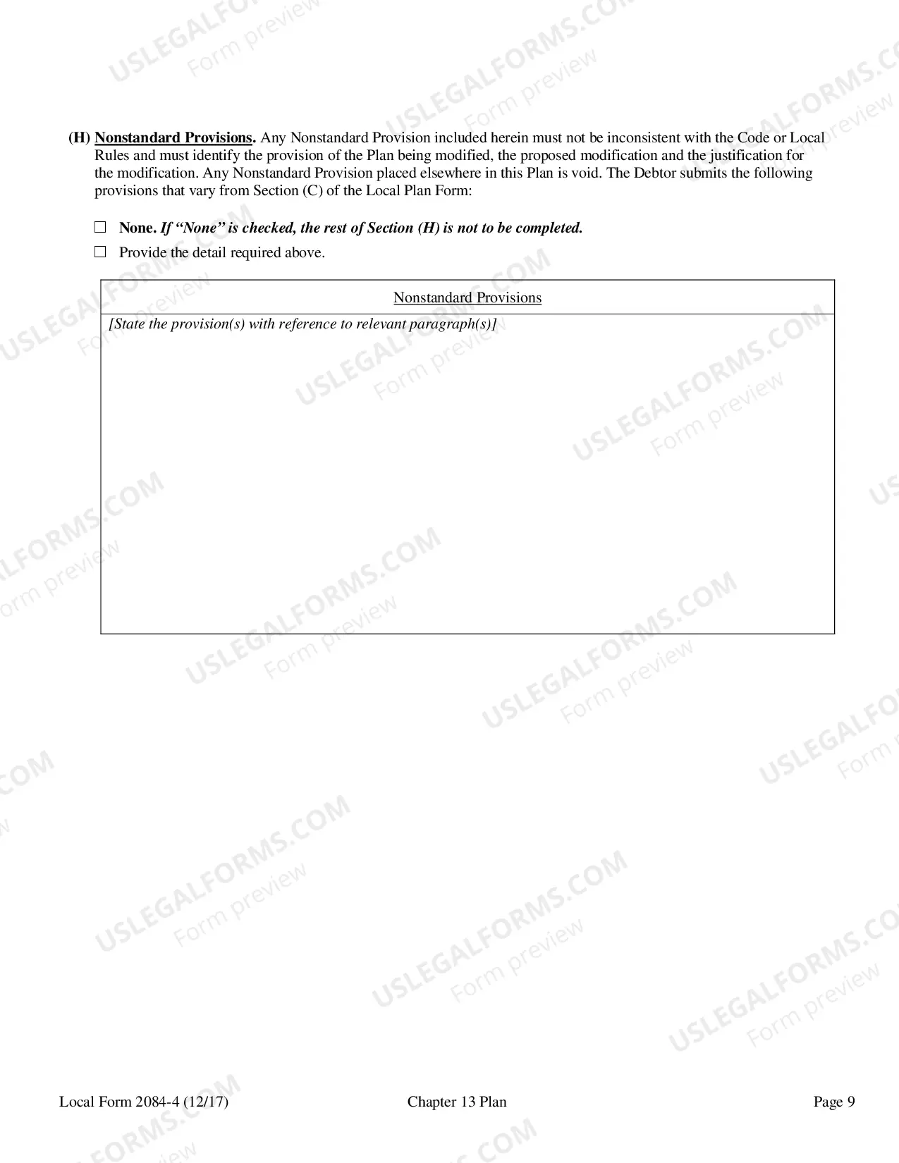 Preview Chapter 13 Plan And Application For Payment of Administrative Expenses