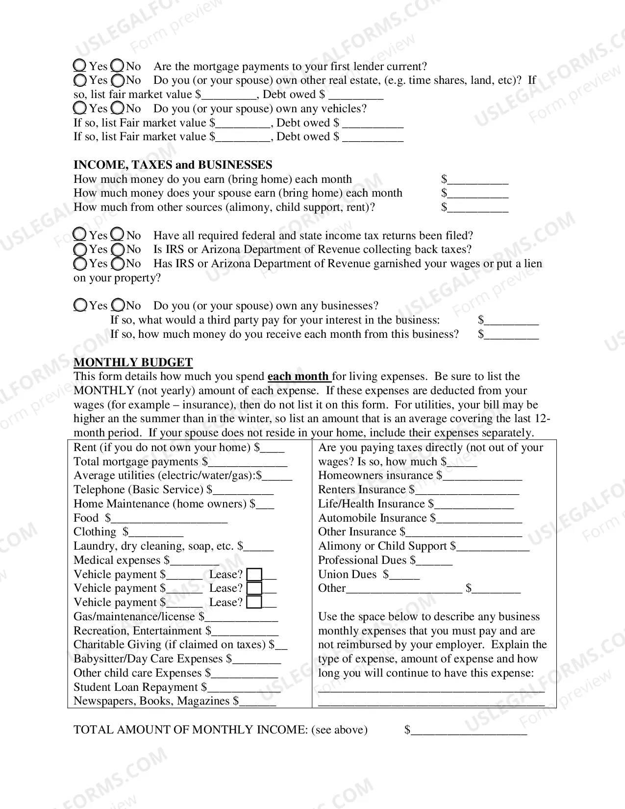 Preview Help Center Questionnaire