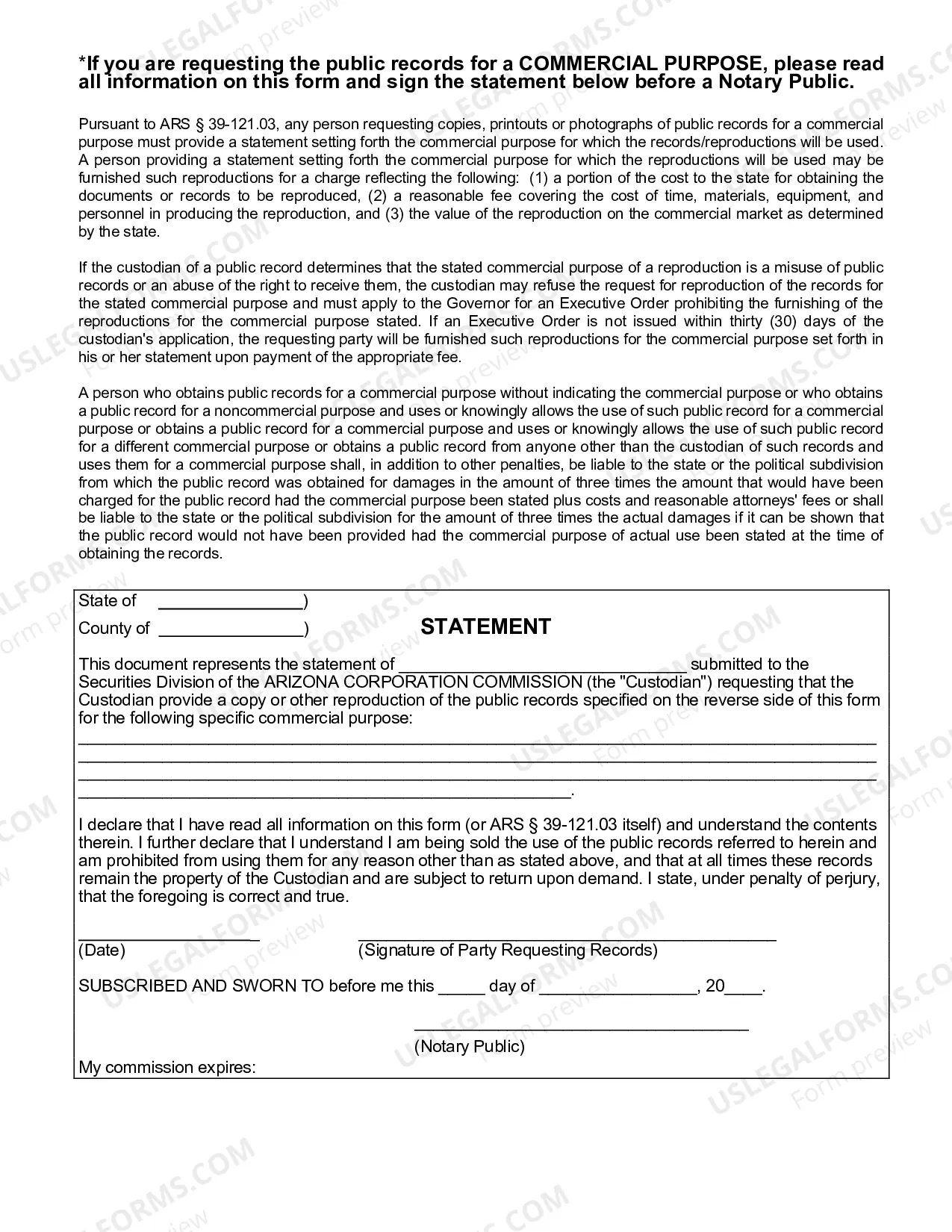 Preview Public Records Reproduction Request: form required for obtaining copies of public records and documents.