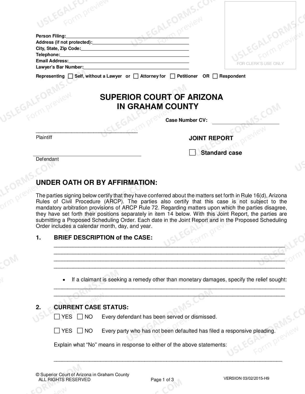 Preview Civil Joint Report