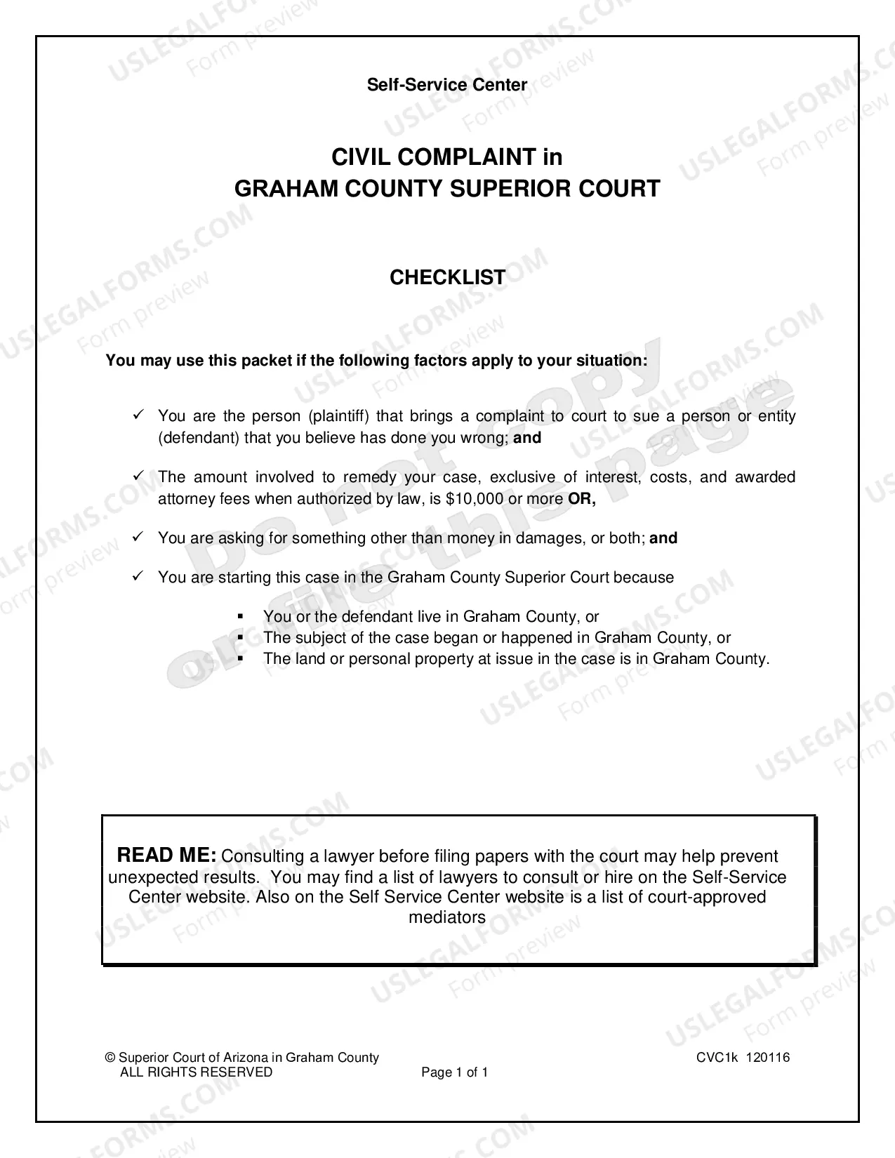 Preview Civil Complaint