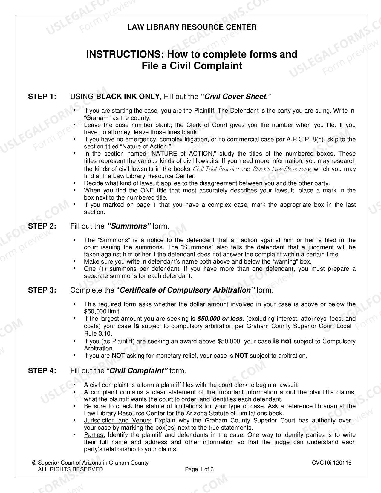 Preview Civil Complaint