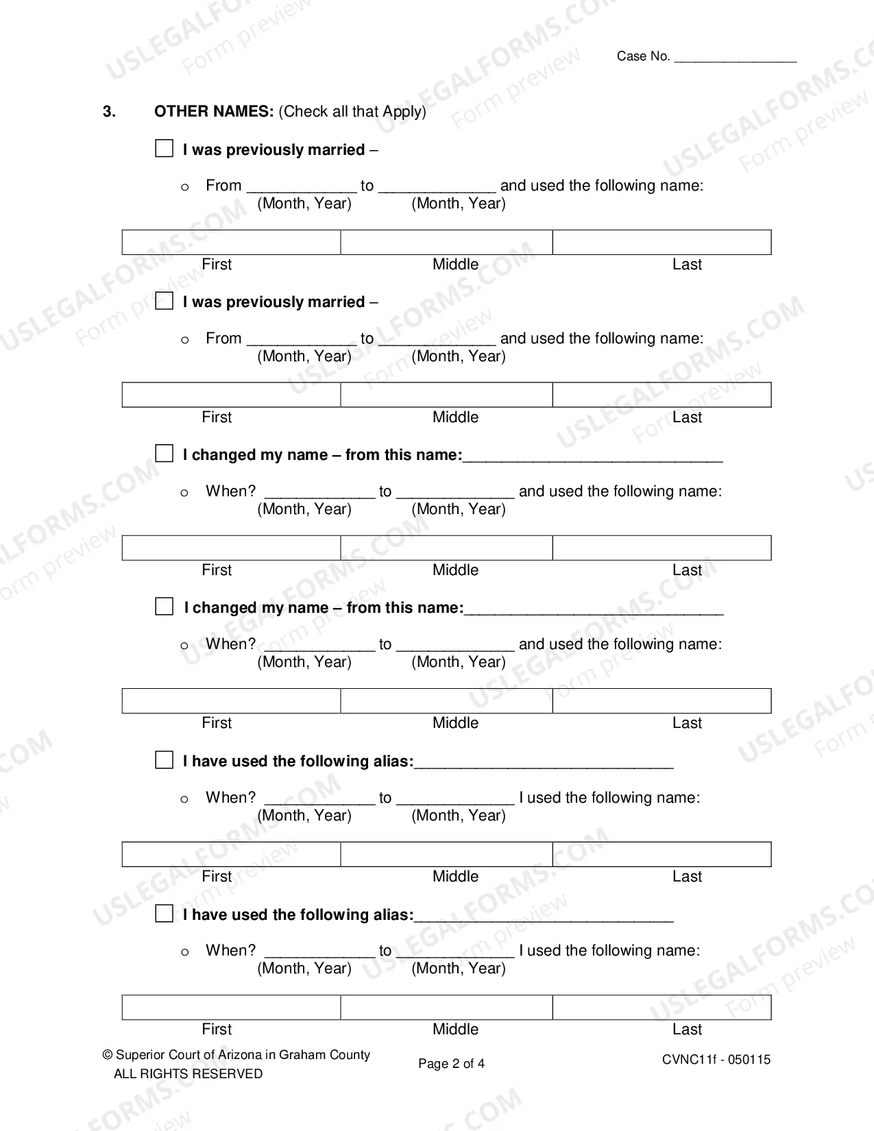 Preview Name Change-Adult with Minor