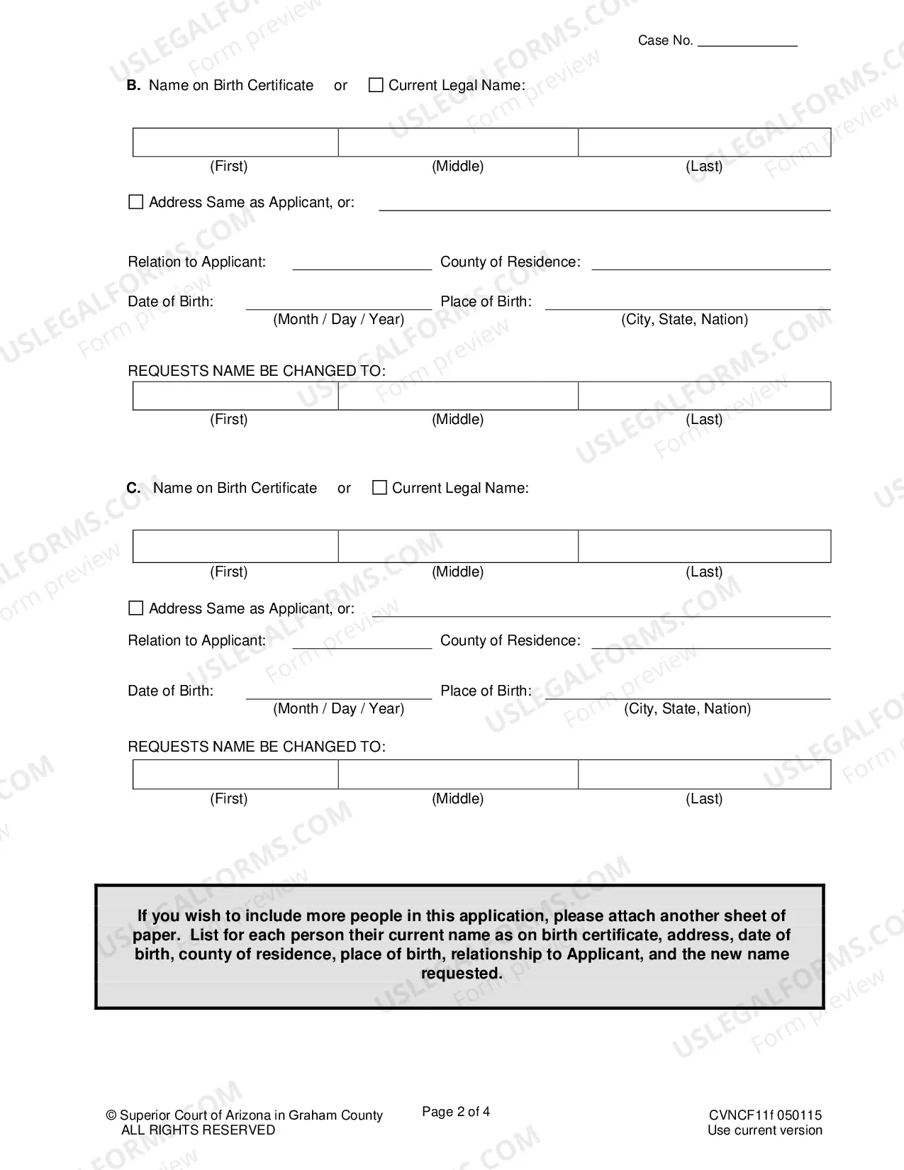 Preview Name Change-Entire Family