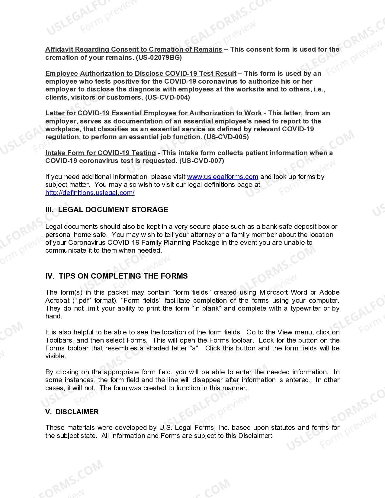 Preview Arizona Coronavirus COVID-19 Family Planning Package