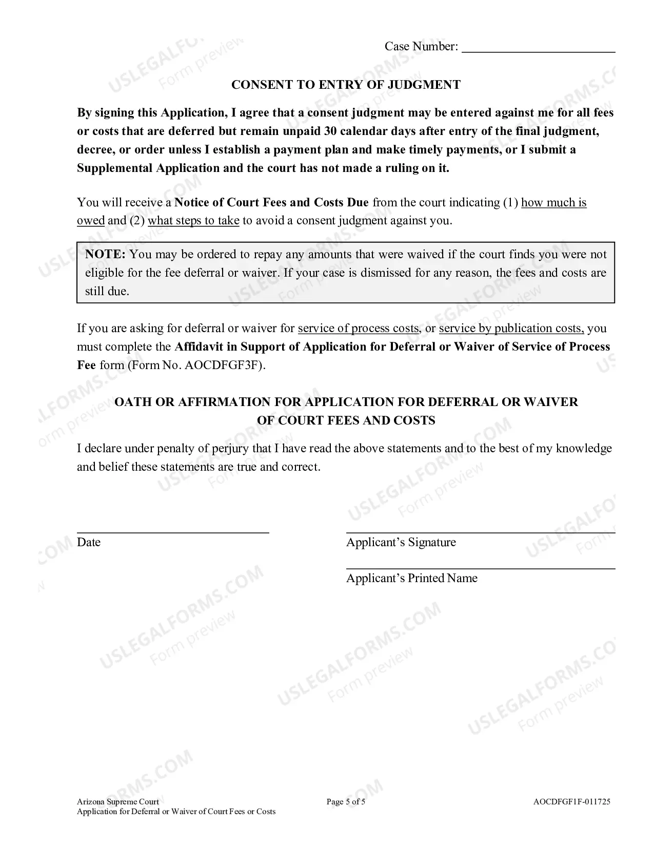 Preview Filing and Other Fees Help Packet