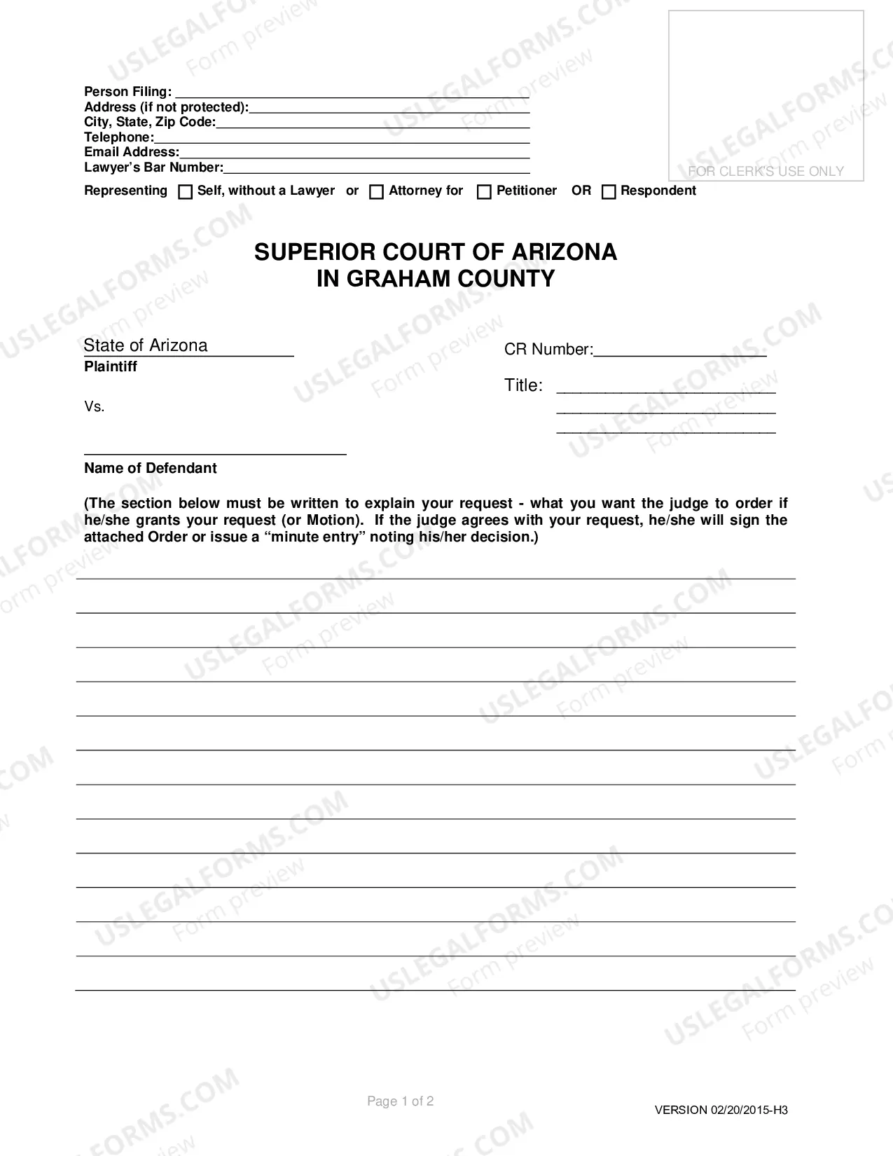 Preview Criminal Blank Pleading Form