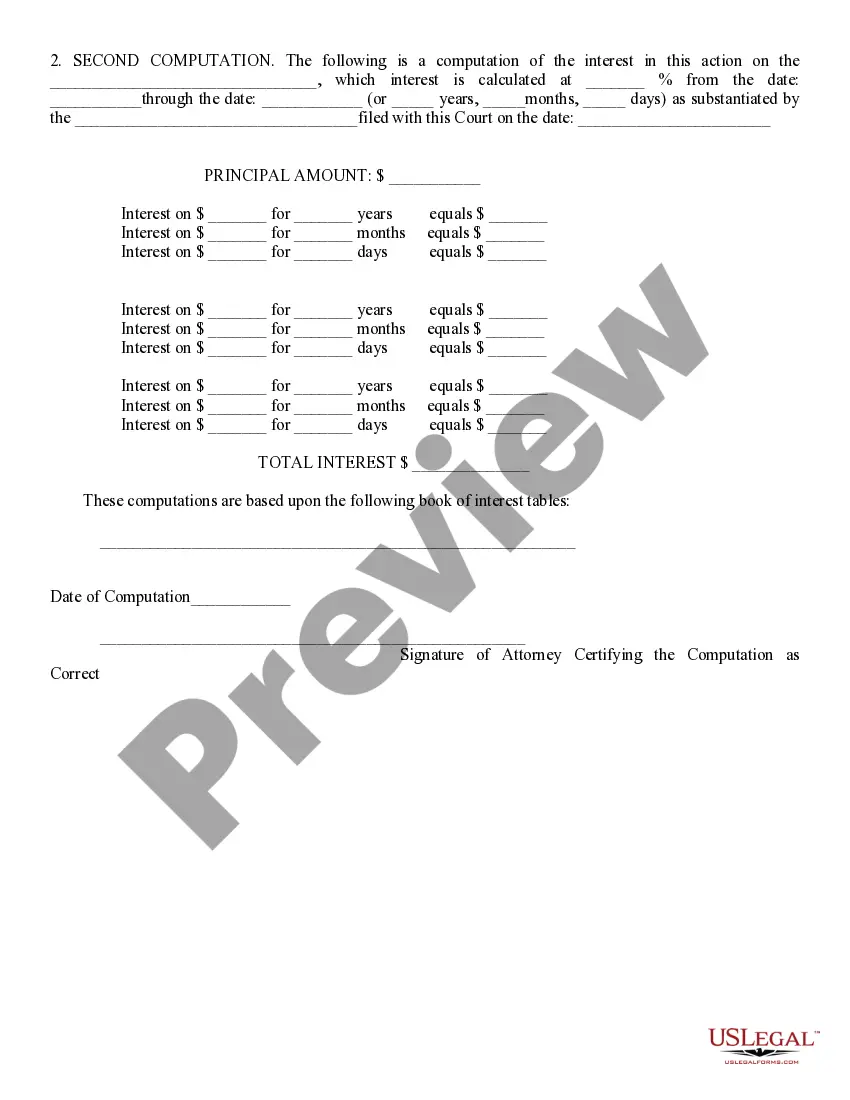 Get Statement Reflecting Computation of Interest Using Interest Table Preview Statement Reflecting Computation of Interest Using Interest Table